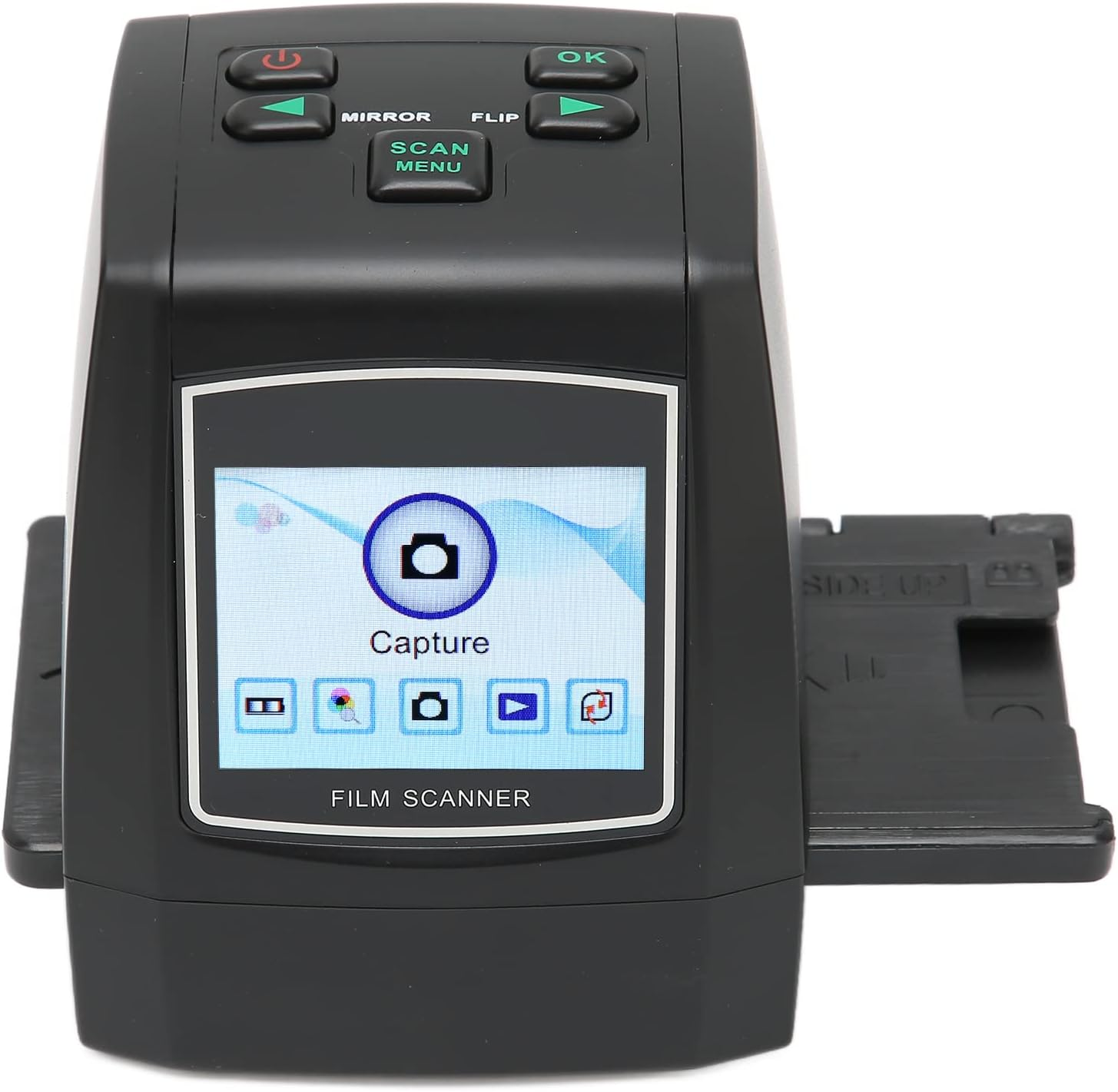 ASHATA 135Mm Film/Slide Scanner, Slide Viewer Convert 35Mm, 126Kpk,110, Supper 8 Negative Film & Slide to Digital JPEG save into SD Card, No Computer/Software Required(Uk) image number 2