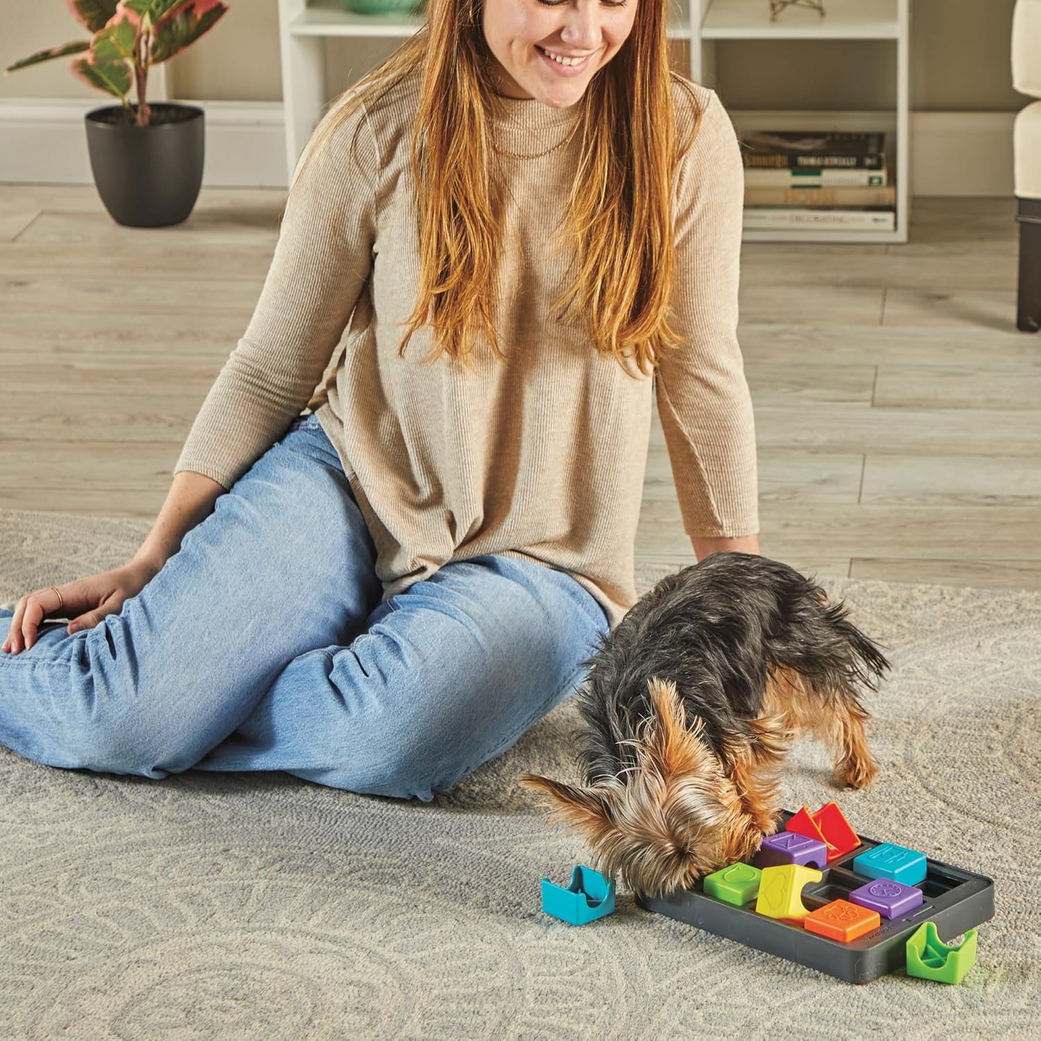 Brightkins Pup Phone Treat Puzzle for Dogs, Interactive Dog Toys for Boredom, Stimulation Brain Game, Slow Feeder Dog Bowl, Dog Presents, Birthday Dog Toy image number 1