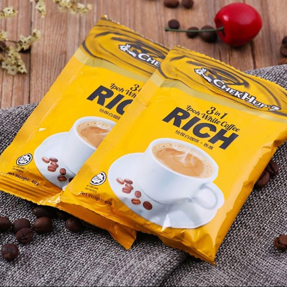 Chek Hup 3 in 1 White Coffee Rich 40G*12 Sachets image number 6