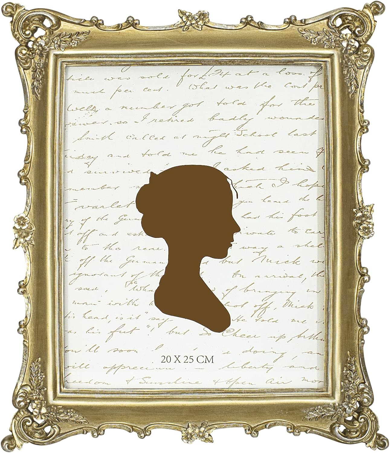 Sunlit Vintage Picture Frame 8X10 Inch, Luxury Antique Photo Frames with Glass Front, Photo Display, Tabletop Wall Hanging, Gift Ideas, Gold