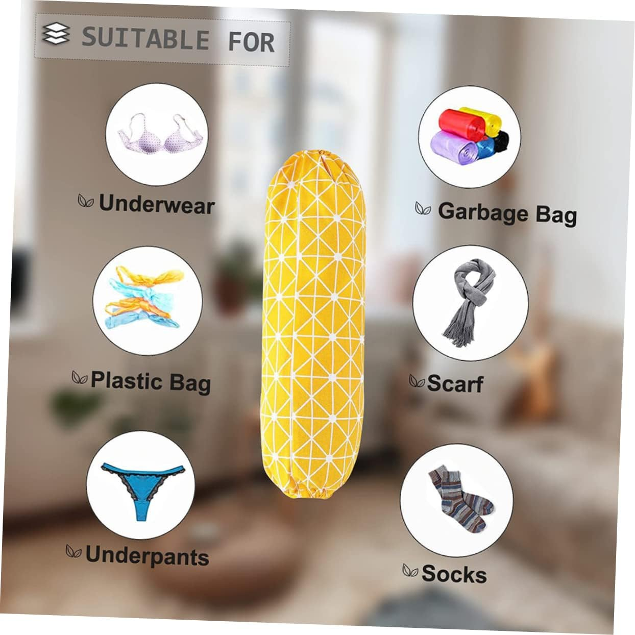 Holibanna Wall Hanging Storage Bag Waste Bag Holder for Kitchen Fridge Organisation Organizers Decorative image number 5