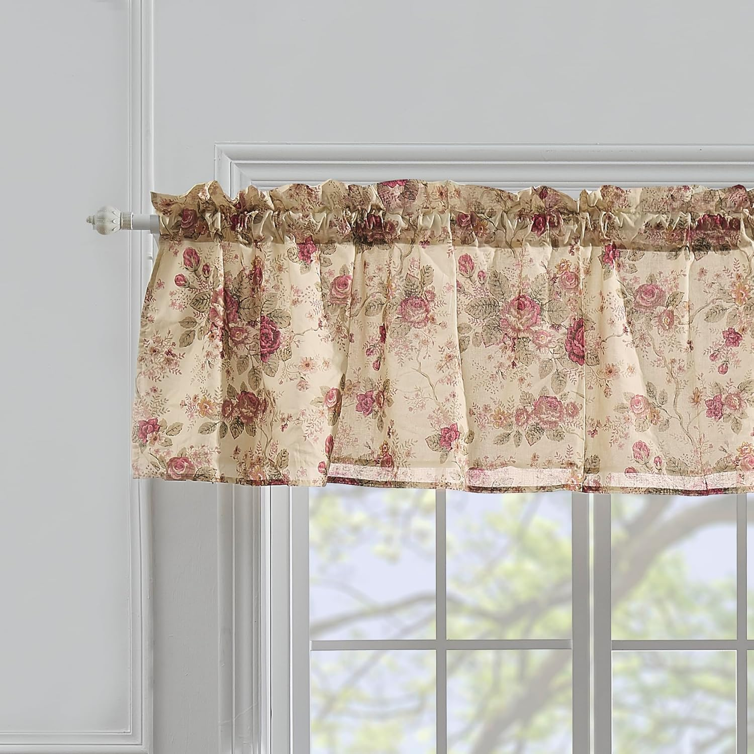 Greenland Home Antique Rose Valance, 84 by 21-Inch image number 5