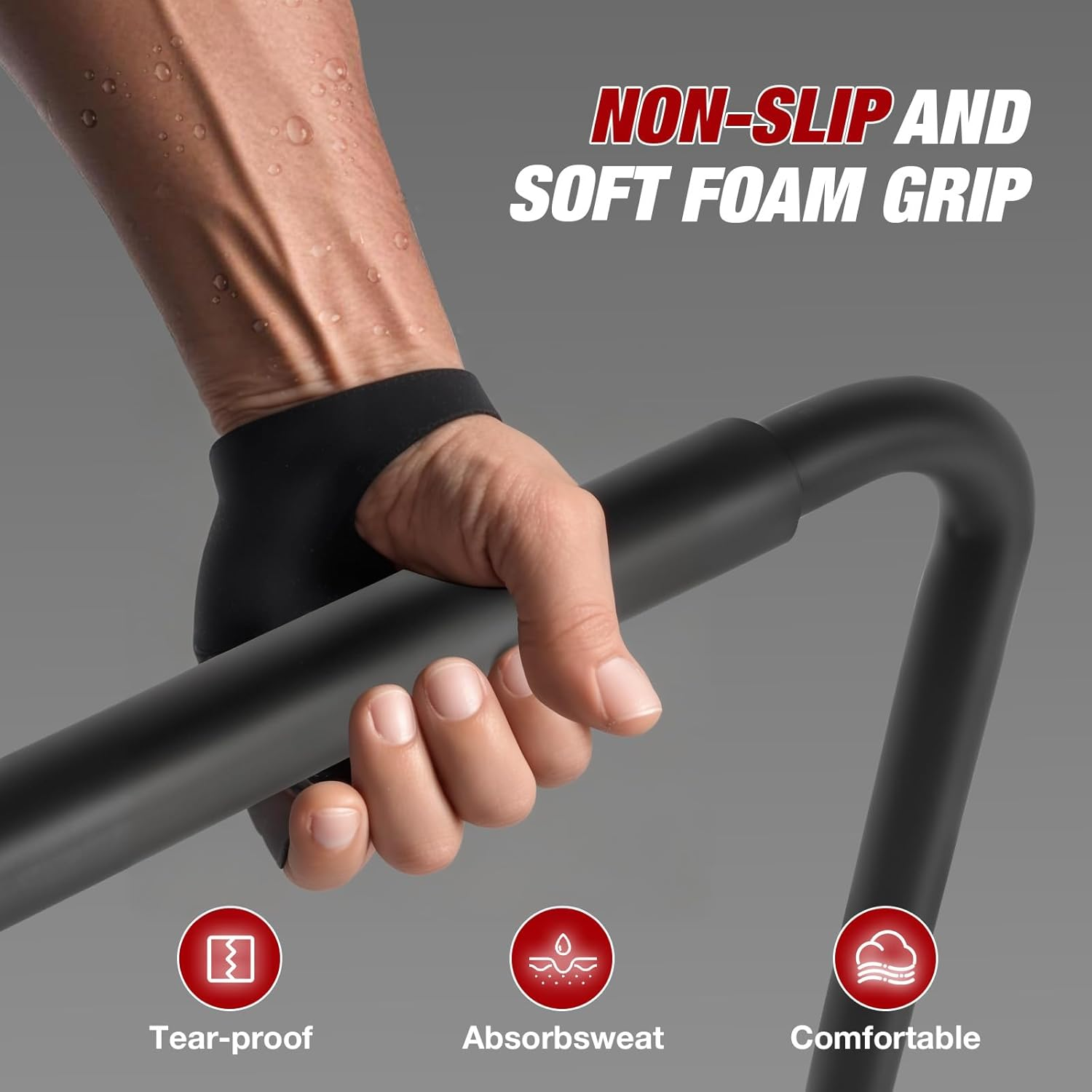 Advwin Dip Bar, 78-99Cm Height Adjustable Dip Station for Full Body Strength Training, Home Gym Workout Station for Push-Ups, L-Sits, Pull-Ups & Core Exercise &ndash; 120Kg Capacity image number 1