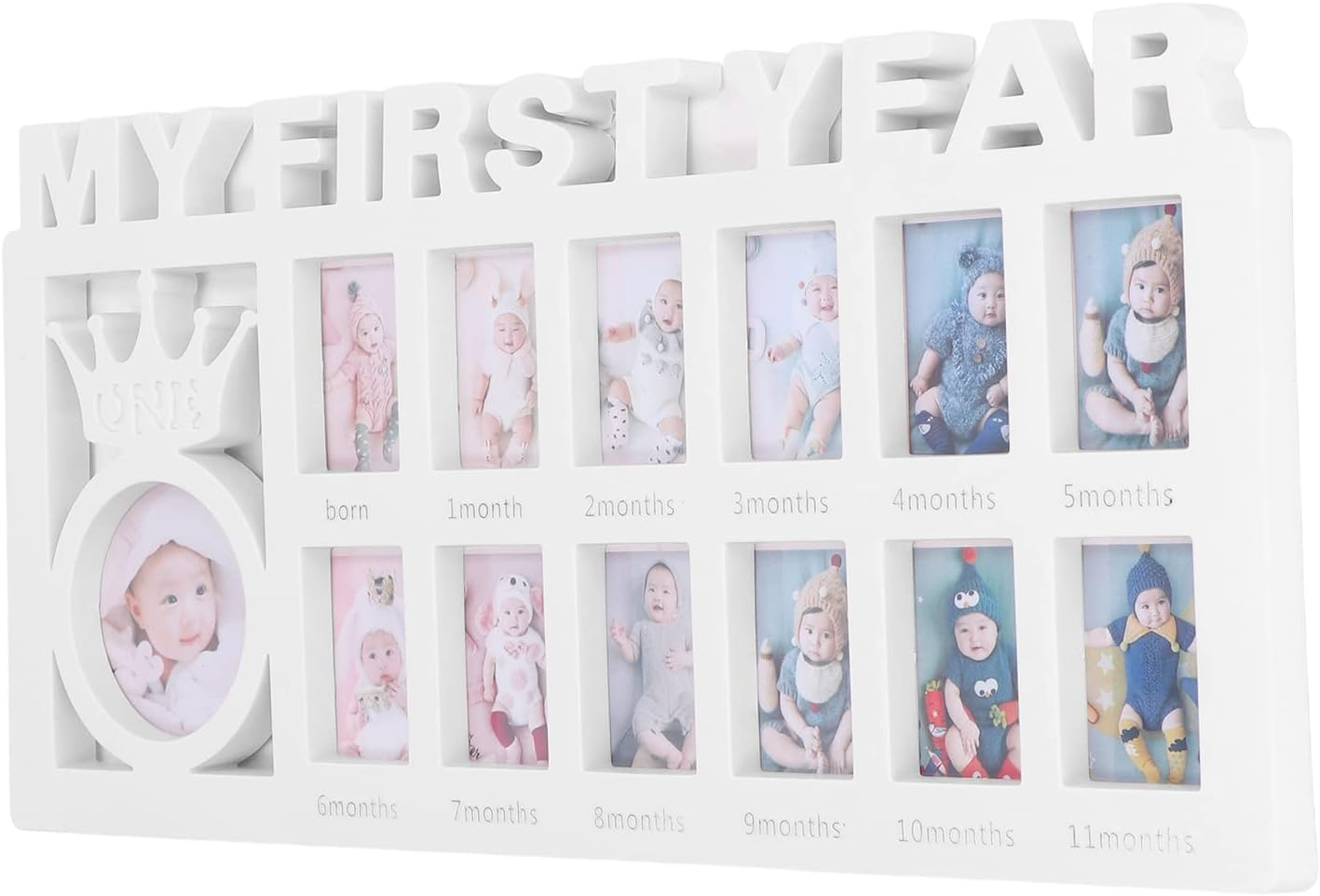 Baby Prints Photo Frame for Newborns - 12 Small Picture Frames for Recording Baby'S Growth - Strong and - Ideal Home Decoration and Giving - Plastic Material (#3) - 1 image number 4