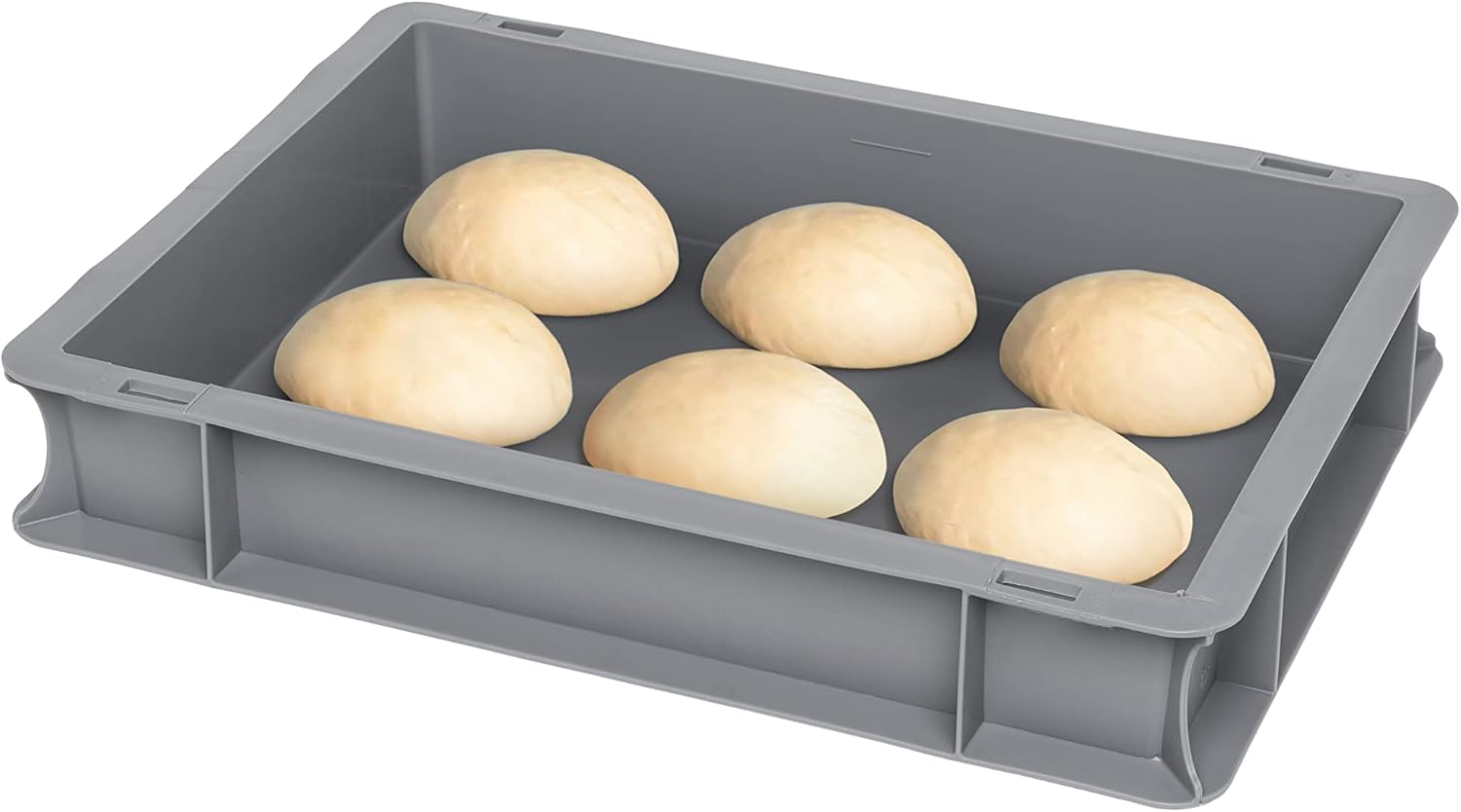 TOMASETTI Pizza Ball Box without Lid - Dimensions: 30 X 40 X 8 Cm - Dough Tray for Pizza and More - Stackable Fermentation Box for Sourdough image number 6