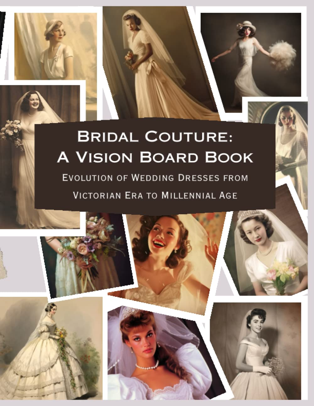 Bridal Couture: a Vision Board Book: Evolution of Wedding Dresses from Victorian Era to Millennial Age