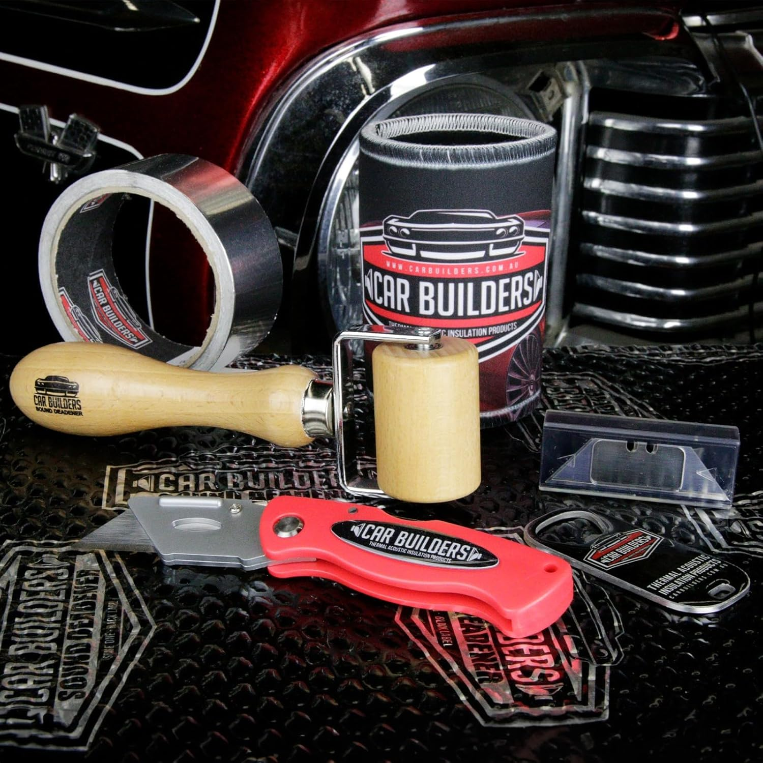 Car Builders Sound Deadener Install Kit, Silver image number 2