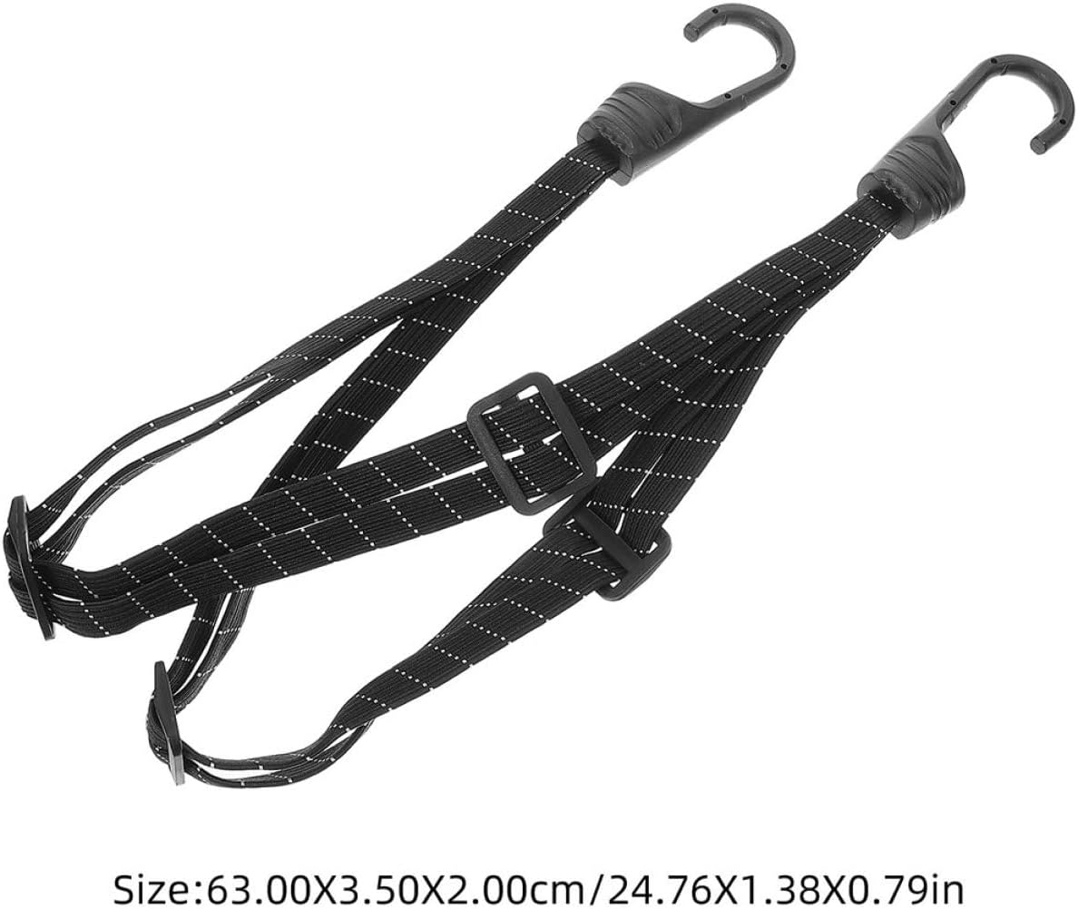 FESTFENDS 2Pcs Motorcycle Luggage Strap with Adjustable Elastic Rubber Cord and Hooks Retractable Helmet Bungee Tie down for Secure Travel Versatile Motorcycle Bag Straps image number 6