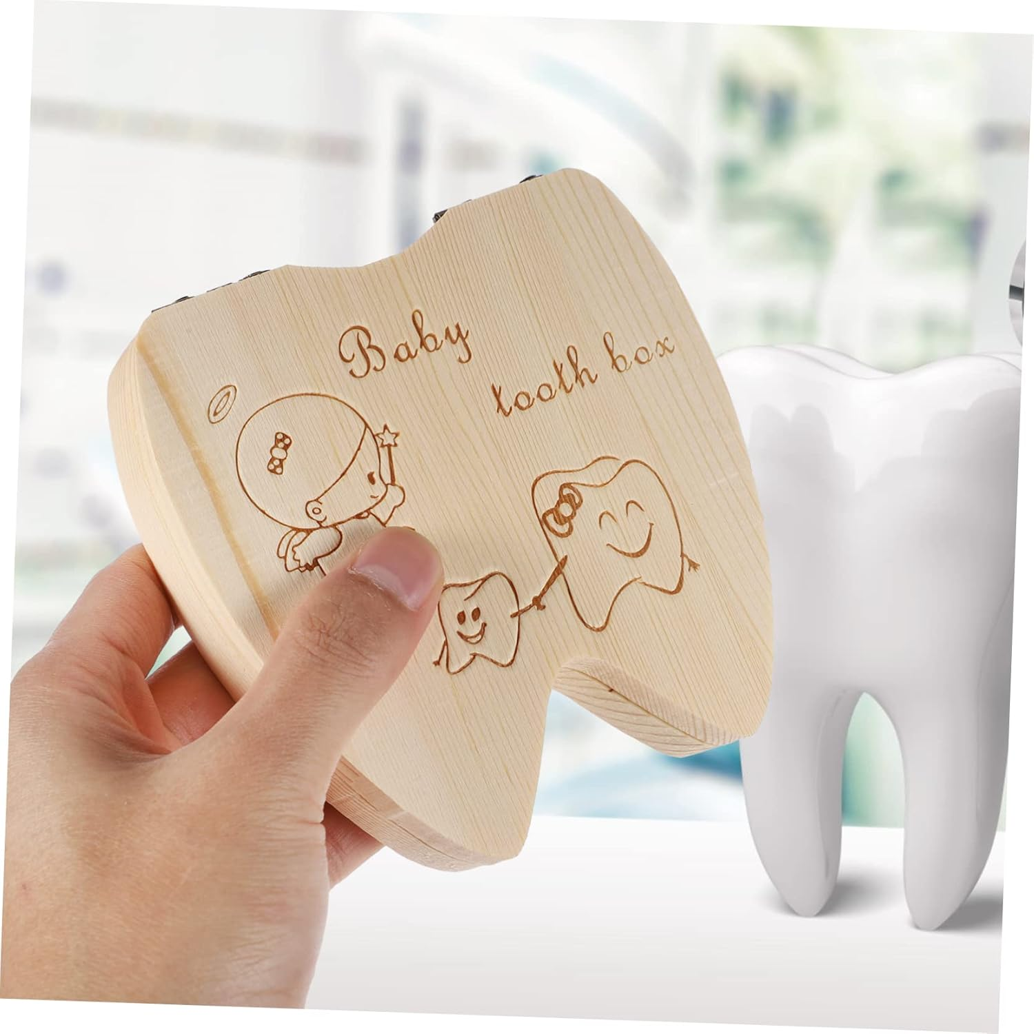 Teeth Storage Box Keepsake Box for Lost Teeth for Boys and Girls Holder for Girls and Toddlers image number 4