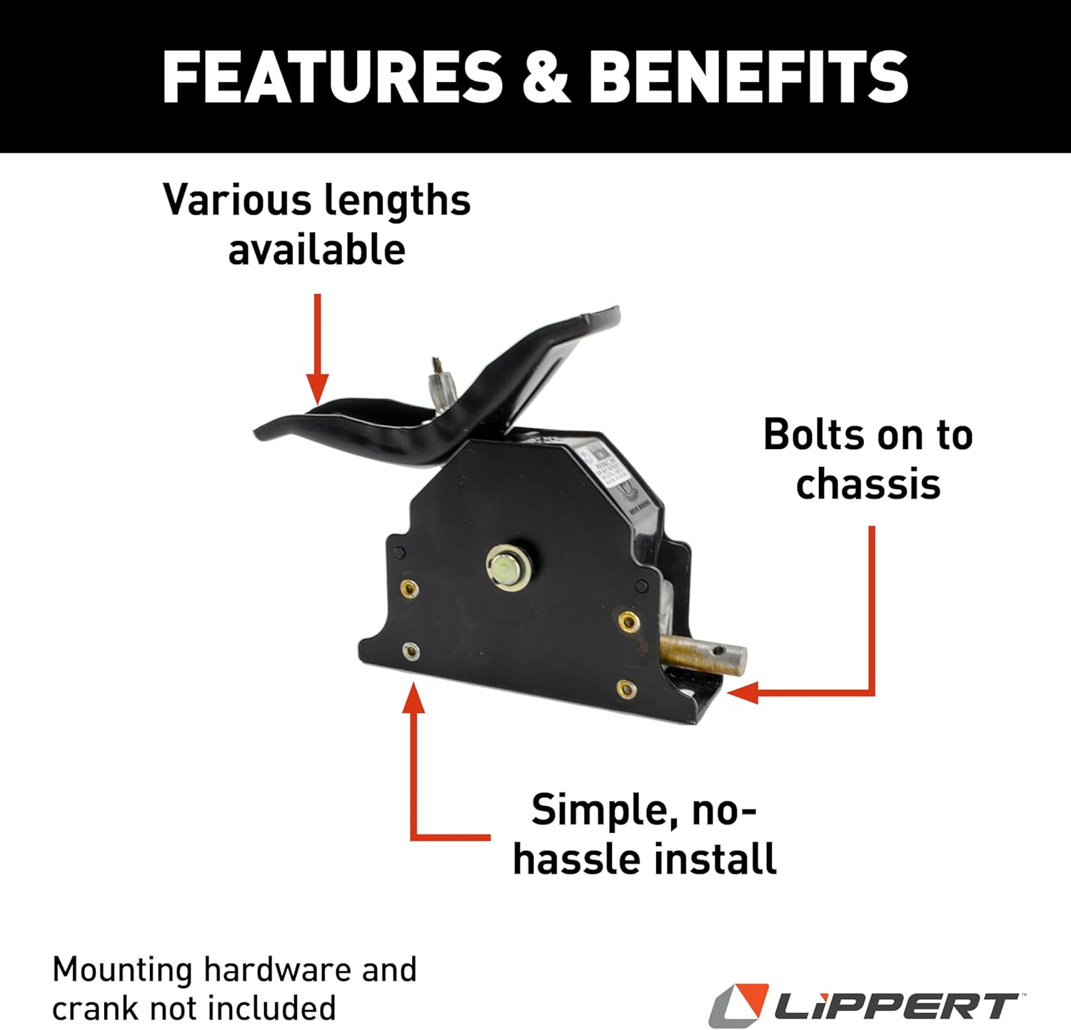 Lippert 159056 RV Spare Tire Winch image number 2