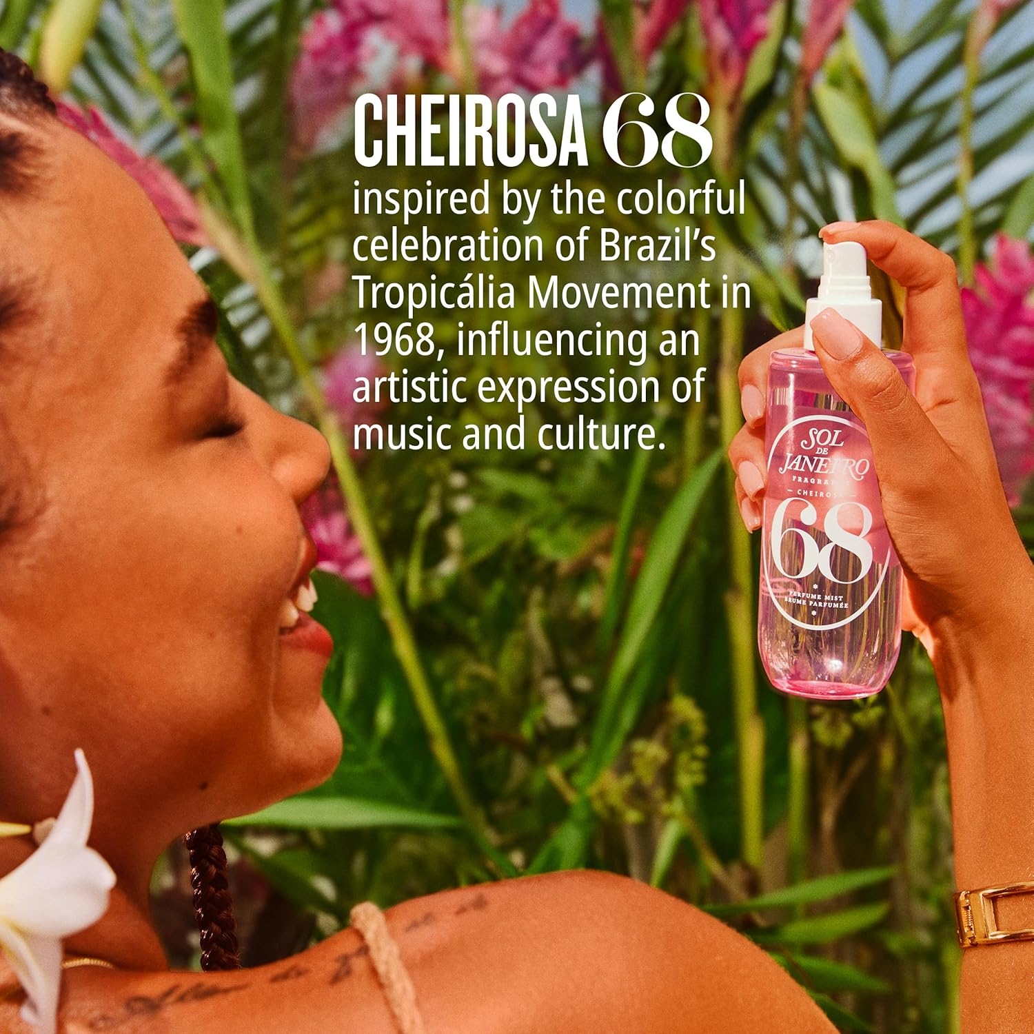 Sol De Janeiro Brazilian Crush Cheirosa 68 - Brazilian Jasmin and Pink Dragonfruit for Women 8 Oz Body Mist image number 6