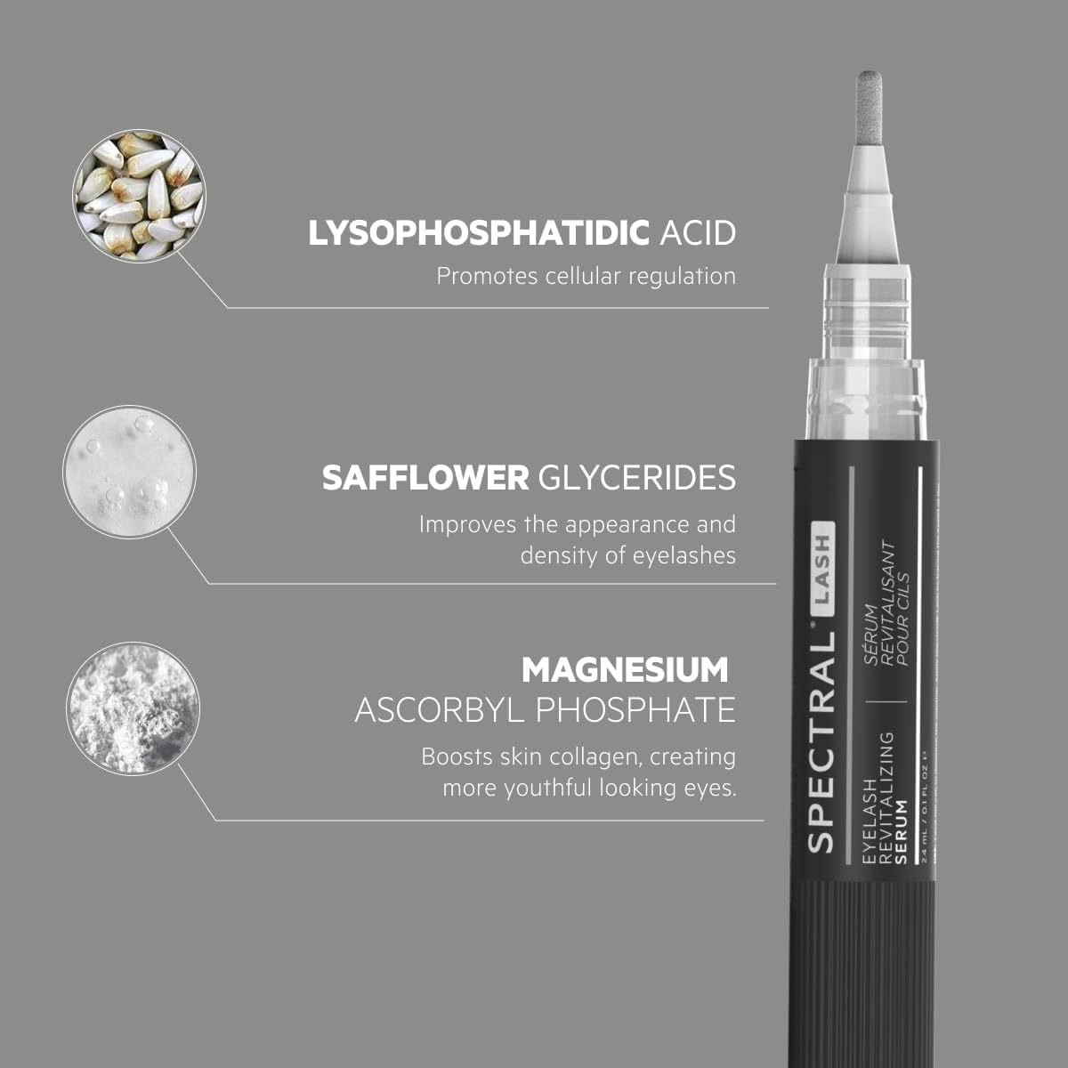 DS Labs Spectral.Lash Eyelash Conditioning Serum - Supports Longer, Fuller, Thicker, Looking Lashes, Safe for Lash Extensions, Oil-Free, Paraben & Sulfate Free, Cruelty Free image number 4