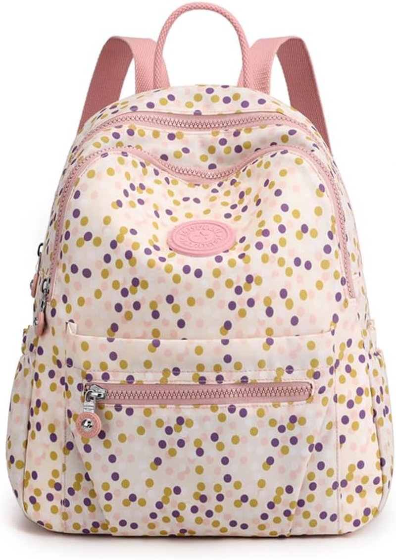Tanweibago Mini Nylon Women Backpacks,11L Small Ladies Backpacks Casual Lightweight Women Shopping Travel Daypack