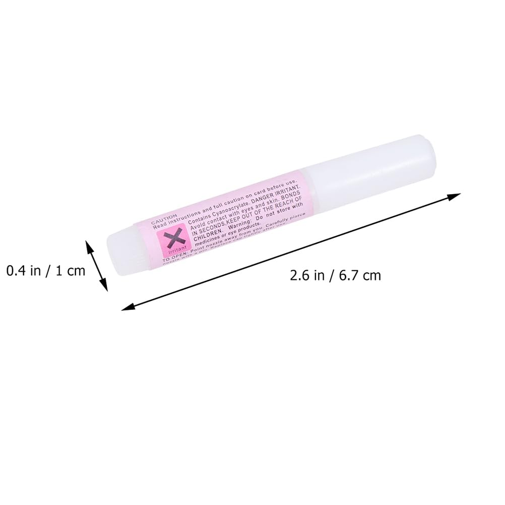 Biudeco 50Pcs Mini Nail Glue 2G Strong Adhesion Nail Bond Glue for Press on Art Tips Manicure Salon Home Use image number 3