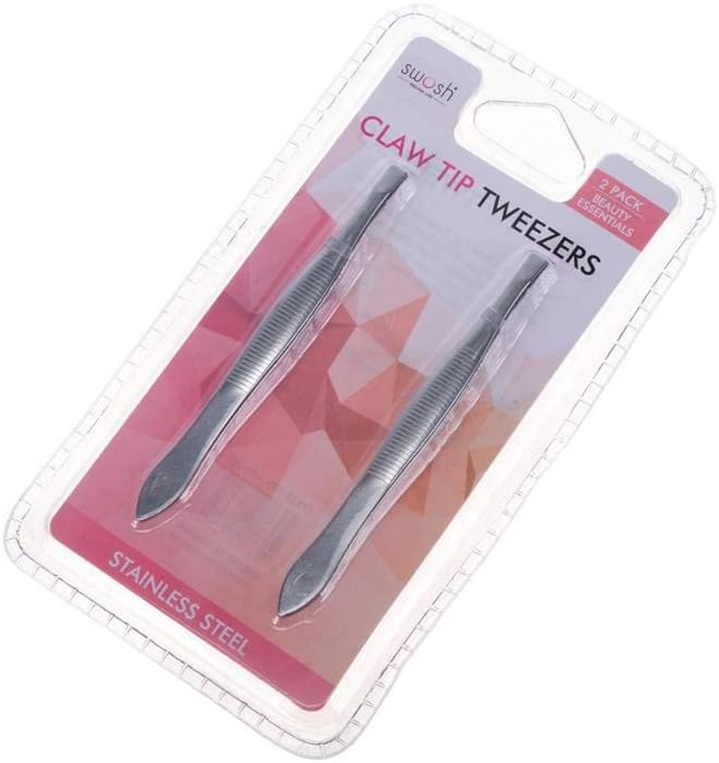 2PK Claw Tip Tweezers Swosh Personal Care Women Tool Beauty