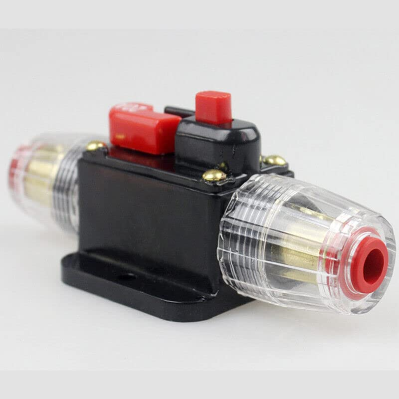 AIMALL 20-150AMP Manual Reset Circuit Breaker 12V/24V Dual Battery Fuse Holder, IP67 Waterproof Car Audio Inline Breaker Switch for Automotive Marine RV Truck image number 3