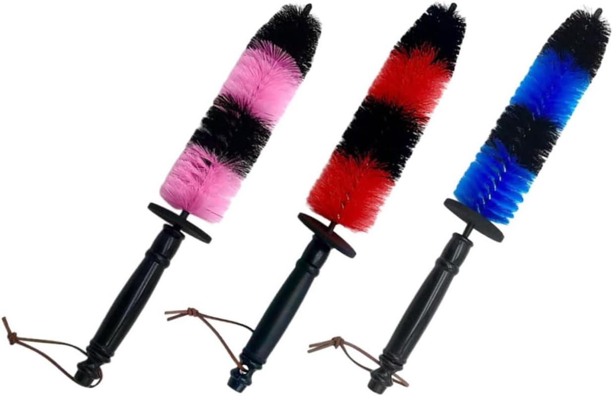 HONMEET Elastic Brush Tire Cleaning Brush 3 Pcs Set for Car Wheels Rim and Tire Scrubber with Long Handle Bendable Non-Scratching Bristles for Automotive Wheel Care Detailing image number 2