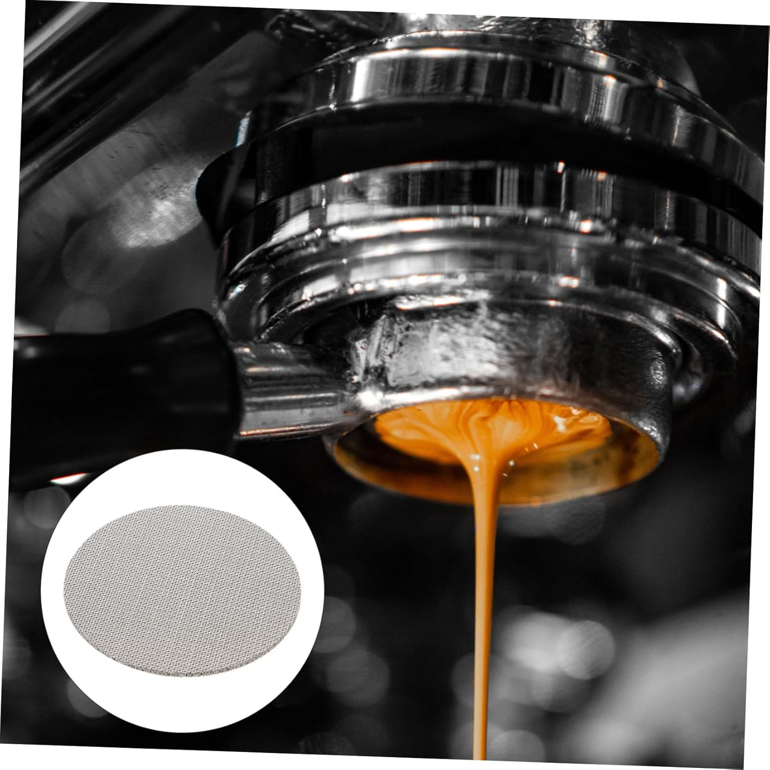 POPETPOP Stainless Filter Mesh Reusable Espresso Screen for Percolators Thickness Easy to Clean Space Saving Design for Fresh Coffee and Loose Tea Enjoyment image number 6