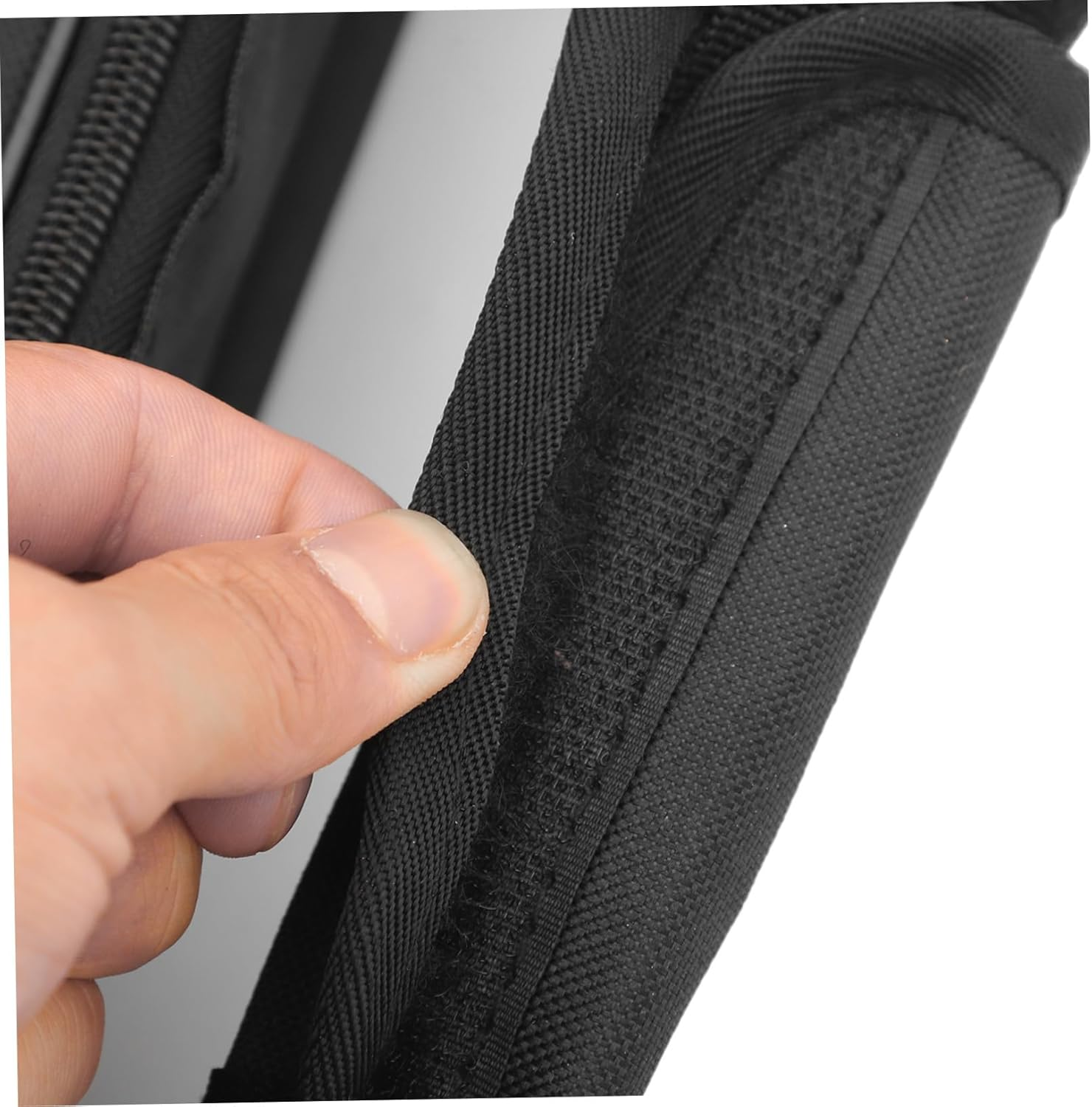 HOUDERCO Tote Bag 150Cm Black Canvas Recurve Longbow Case Portable Hunting Backpack for Outdoor Camping and Storage