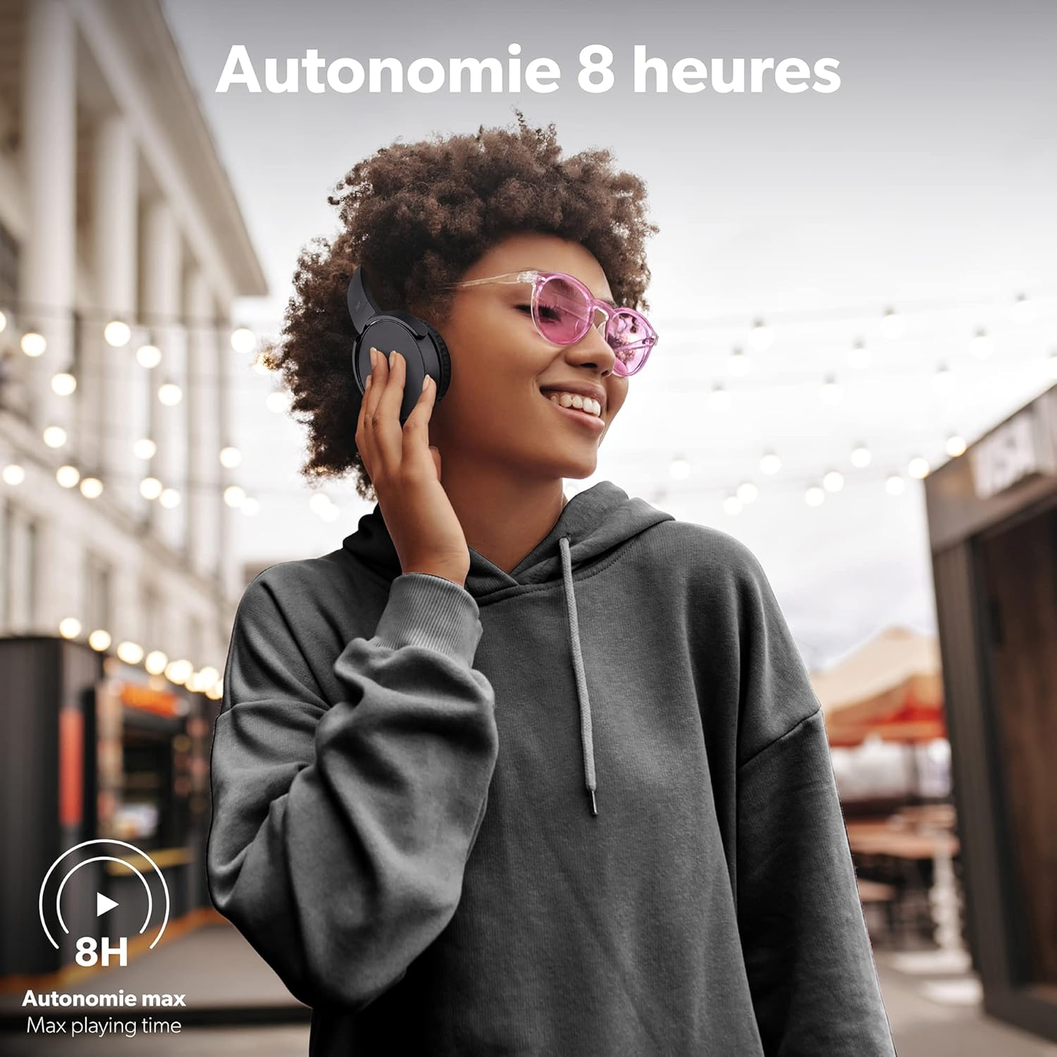 T'NB Bluetooth 5.0 Wireless Headphones, up to 8 Hours Playtime, Foldable, Adjustable, Jack, Lightweight and Comfortable, Over-Ear Headphones, Built-In Microphone, Built-In Controls image number 1