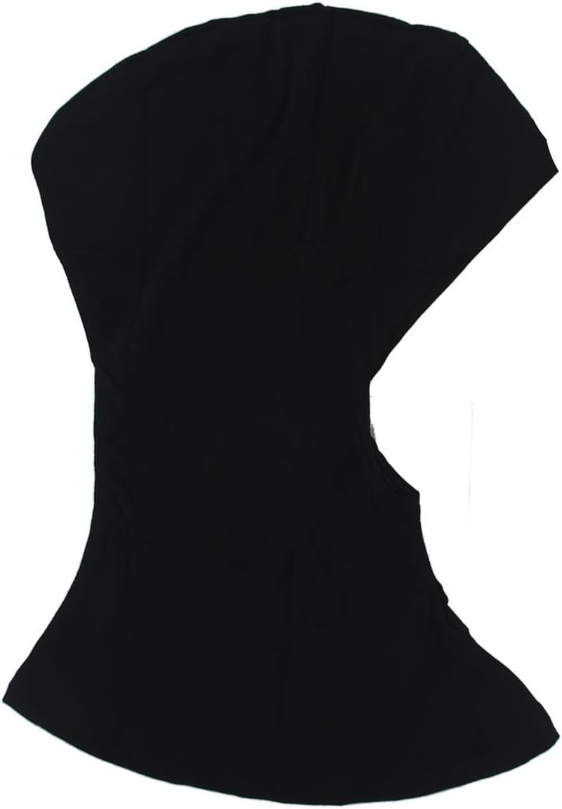FITYLE Muslim Black Hijab Cap Full Cover Islamic Hats Soft Neck Head Wear Hat Underscarf image number 4