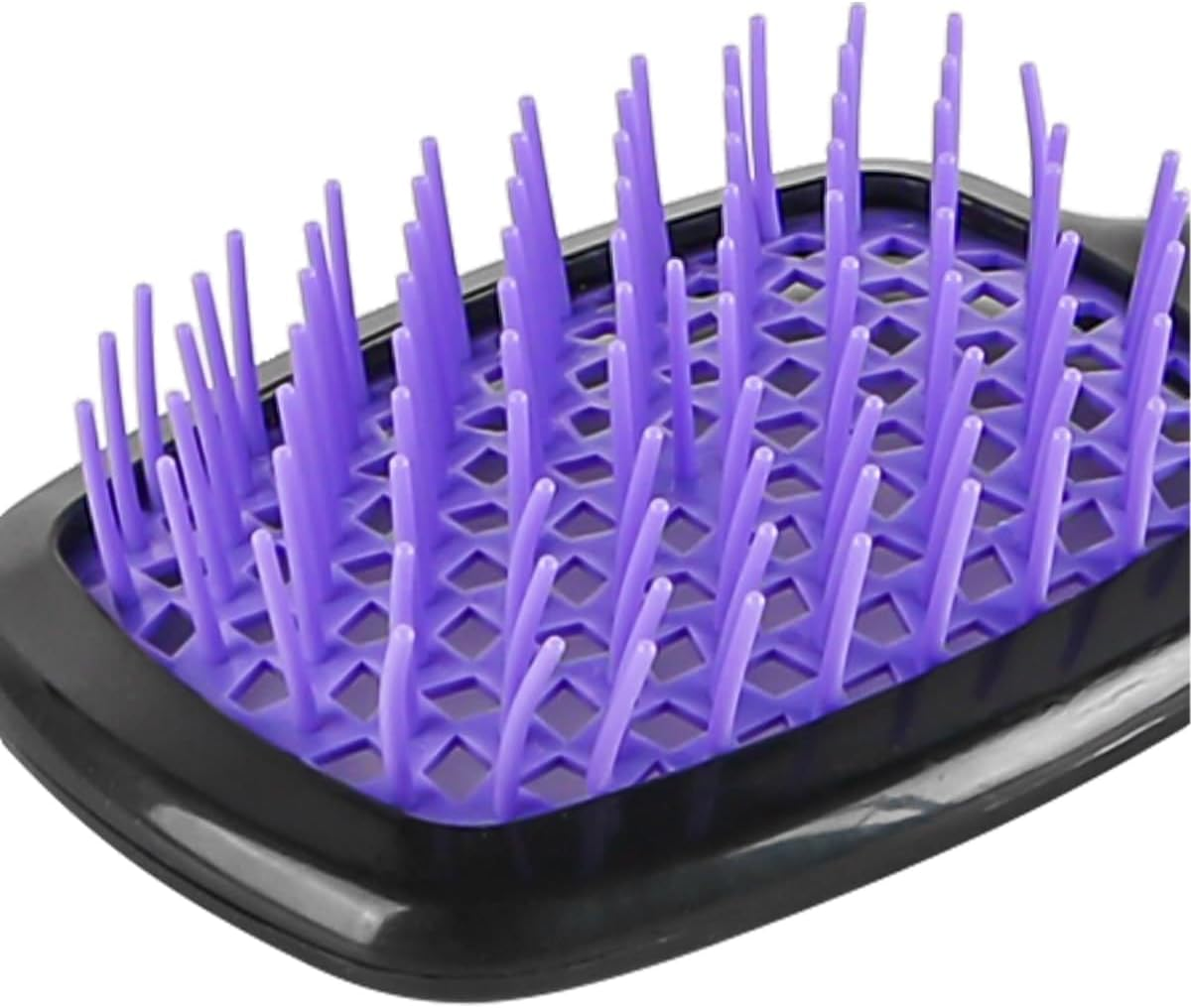 Laroal Hair Detangling Brush, Curling Brush, Comb for All Hair (Black-Purple) image number 2