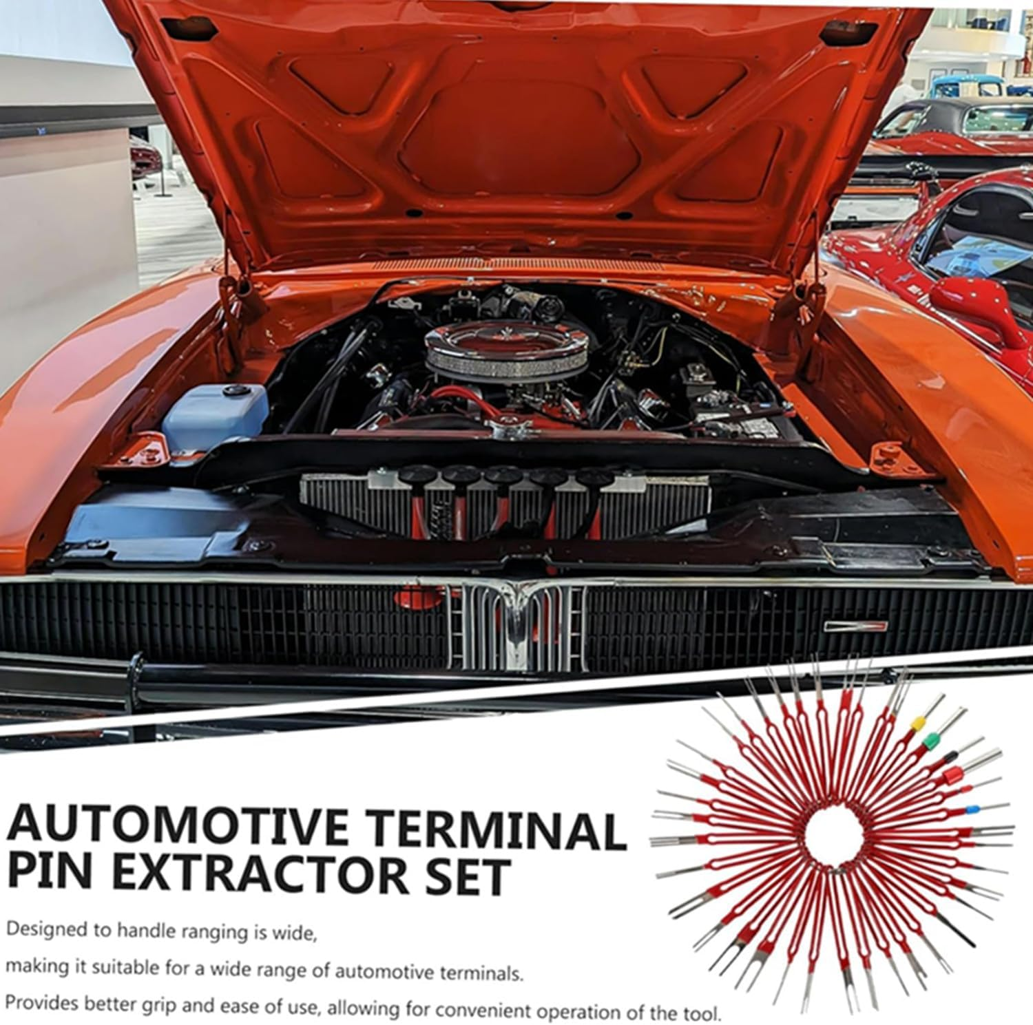 39Pcs Wire Harness Removal Tool Terminal Ejector Kit Wiring Tools Connector Tools Electrical Terminal Removal Kit Terminal Extractor Tool image number 5