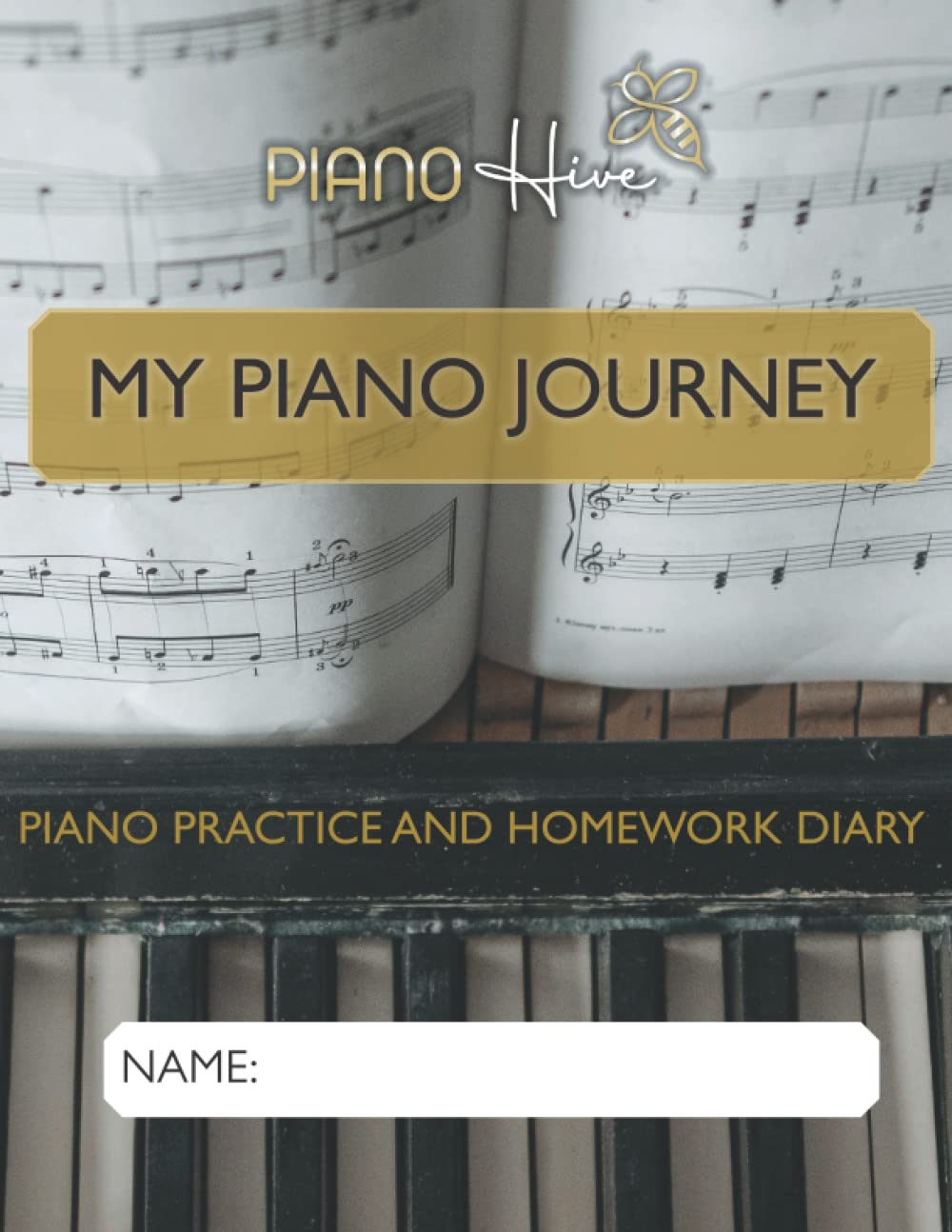 My Piano Journey: Notebook & Weekly Planner for Piano Lessons and Practice Schedule. for All Ages and Levels. Includes Creative Space Manuscript, Practice Tips and More