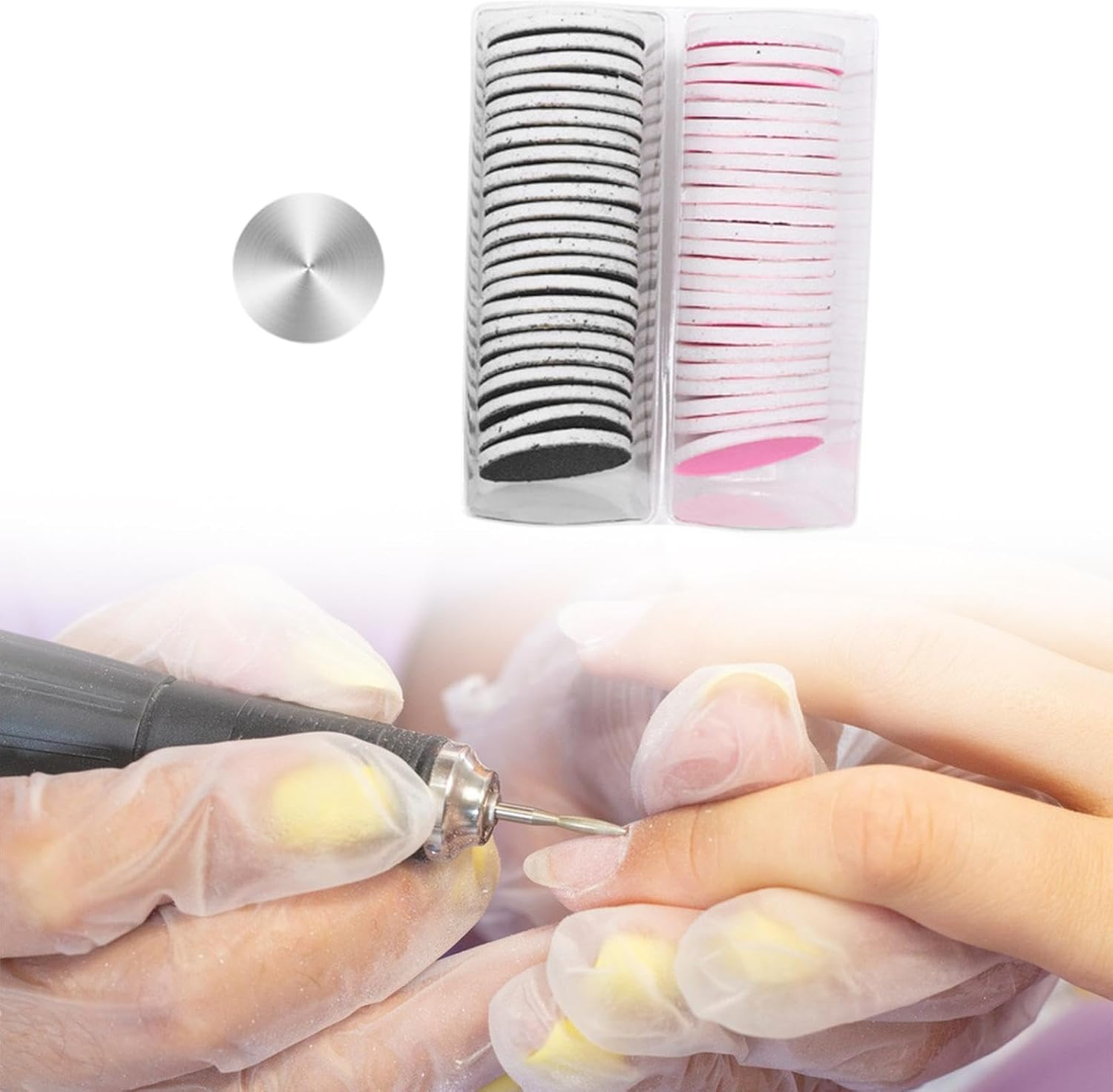 50 Pack Replacement Discs for Electric Foot File Callus Remover Sanding Tools, 25Mm image number 5