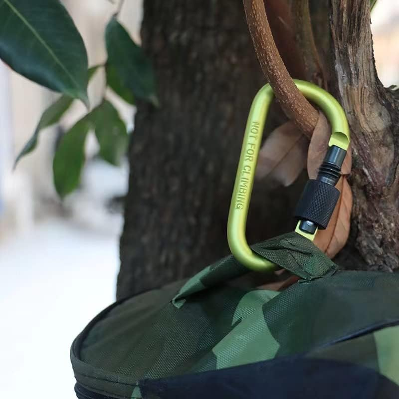 Wolike 10 Pcs Locking Carabiner, 10-Colors Premium Aluminum Alloy D-Ring Carabiner Clips for Outdoor, Camping, Hiking, Traveling, Fishing, Backpack DK001 image number 1