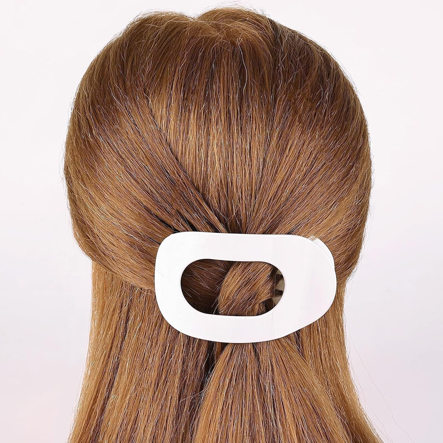 AYNKH 6 PCS Flat Hair Claw Clips for Women Fine Thick Hair, Curved Design Flat Claw Clip Strong Hold Hair Clip Accessories for Women and Girls image number 2