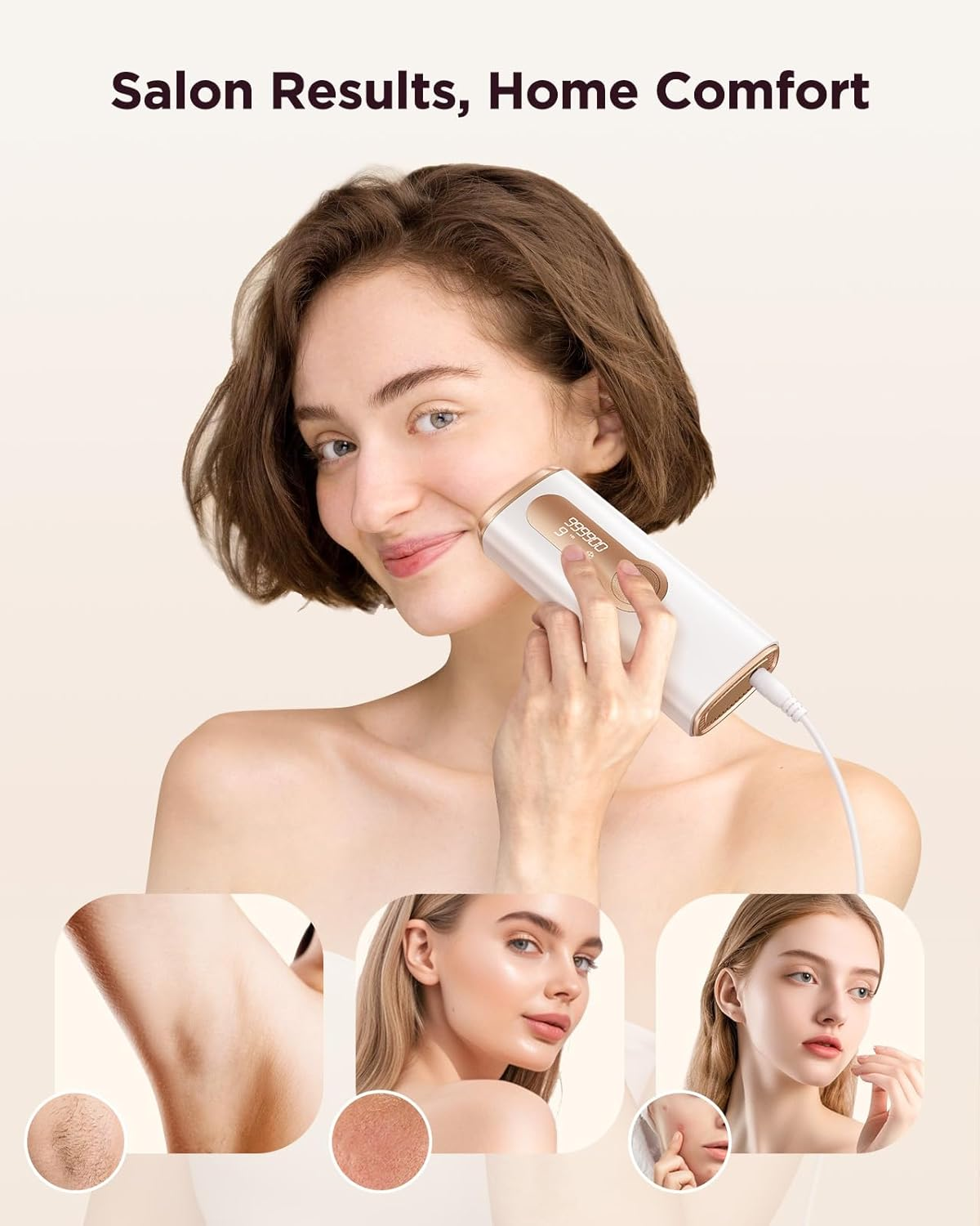 AMOTAOS IPL Hair Removal for Women and Men with Cooling, 3-In-1 Laser Hair Removal Device At-Home Permanent Upgrade 999900 Flashes 9 Levels Epilators for Face Armpits Arms Bikini Line Legs Whole Body