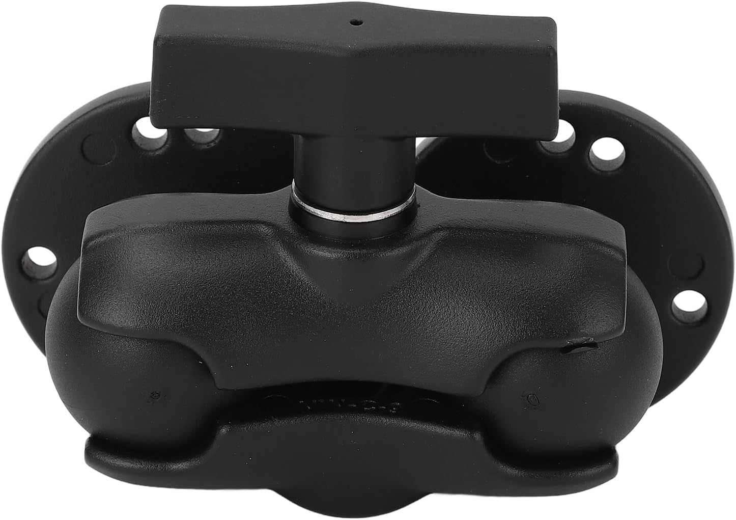 Truck Holder Mount, Aluminum 1.5 Inches Double Ball Mount with 2 round Plates, Heavy Duty Double Socket Arm with 1.5 Inches / 38Mm / C Size Ball for Drill-Down Mounting image number 2