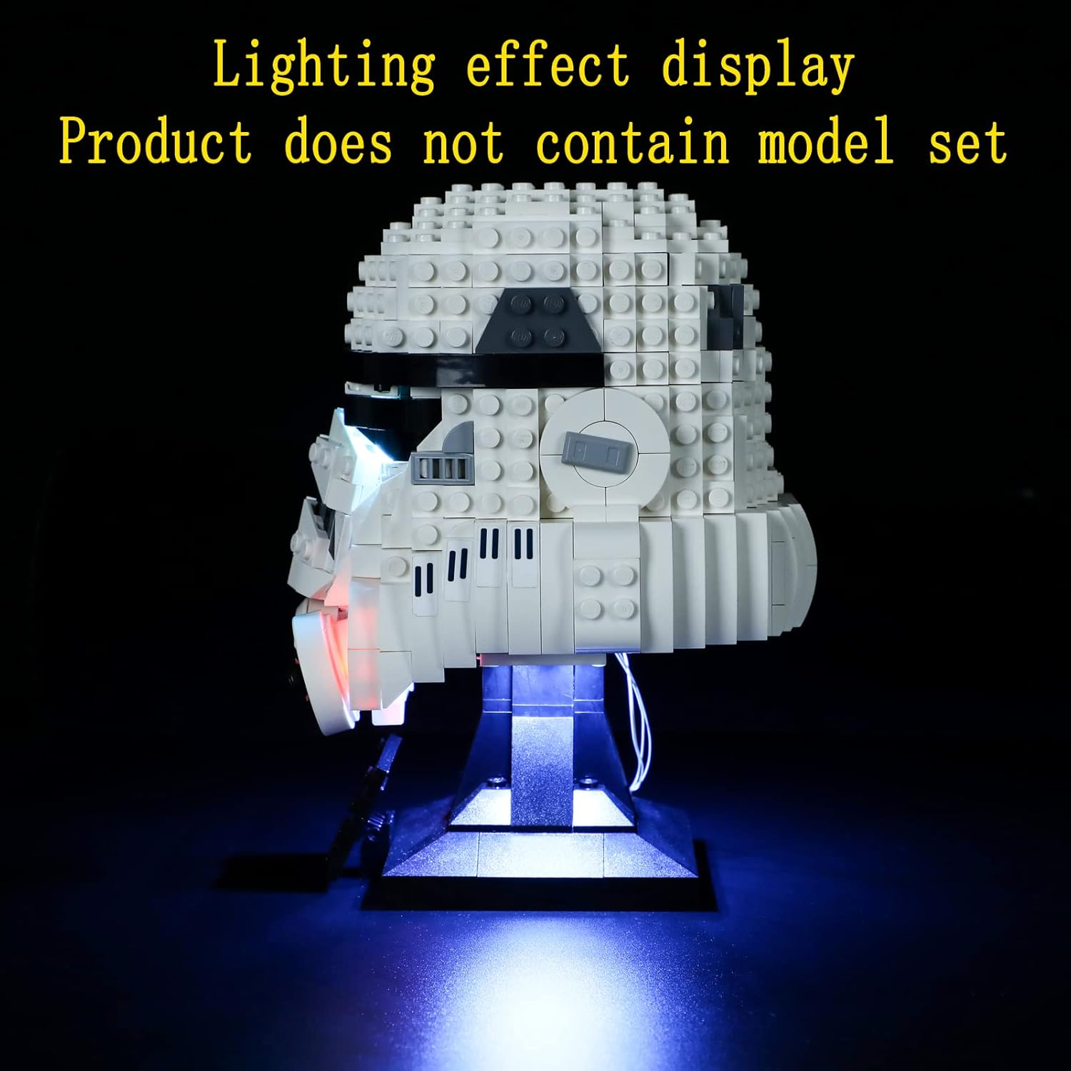 GEAMENT LED Light Kit Compatible with  Stormtrooper Helmet - Lighting Set for Star Wars 75276 Building Model ( Set Not Included) image number 6