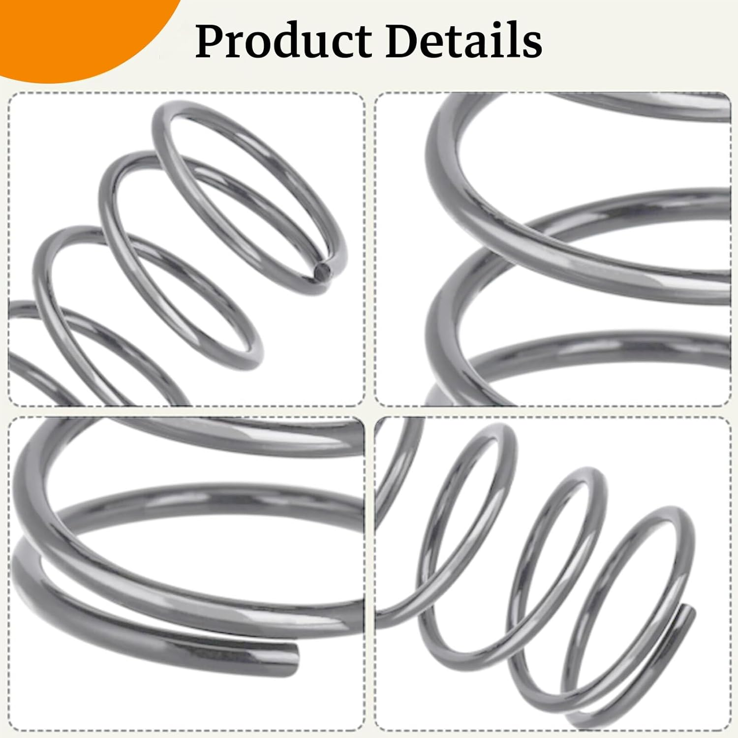 5PCS Trimmer Head Replacement Springs 678749001 &ndash; Compatible with Ryobi RY252CS/RY253SS Etc&ndash; 1.57"X1" High-Tensile Brushcutter Spring Parts image number 2