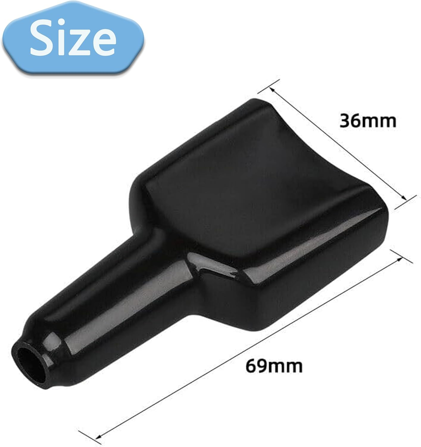 Fokmuaex 12Pcs Waterproof & Dustproof Cover for Anderson 50A Plug, Cable Sheath Protector Jacket for Electrical Connectors (Black) image number 3