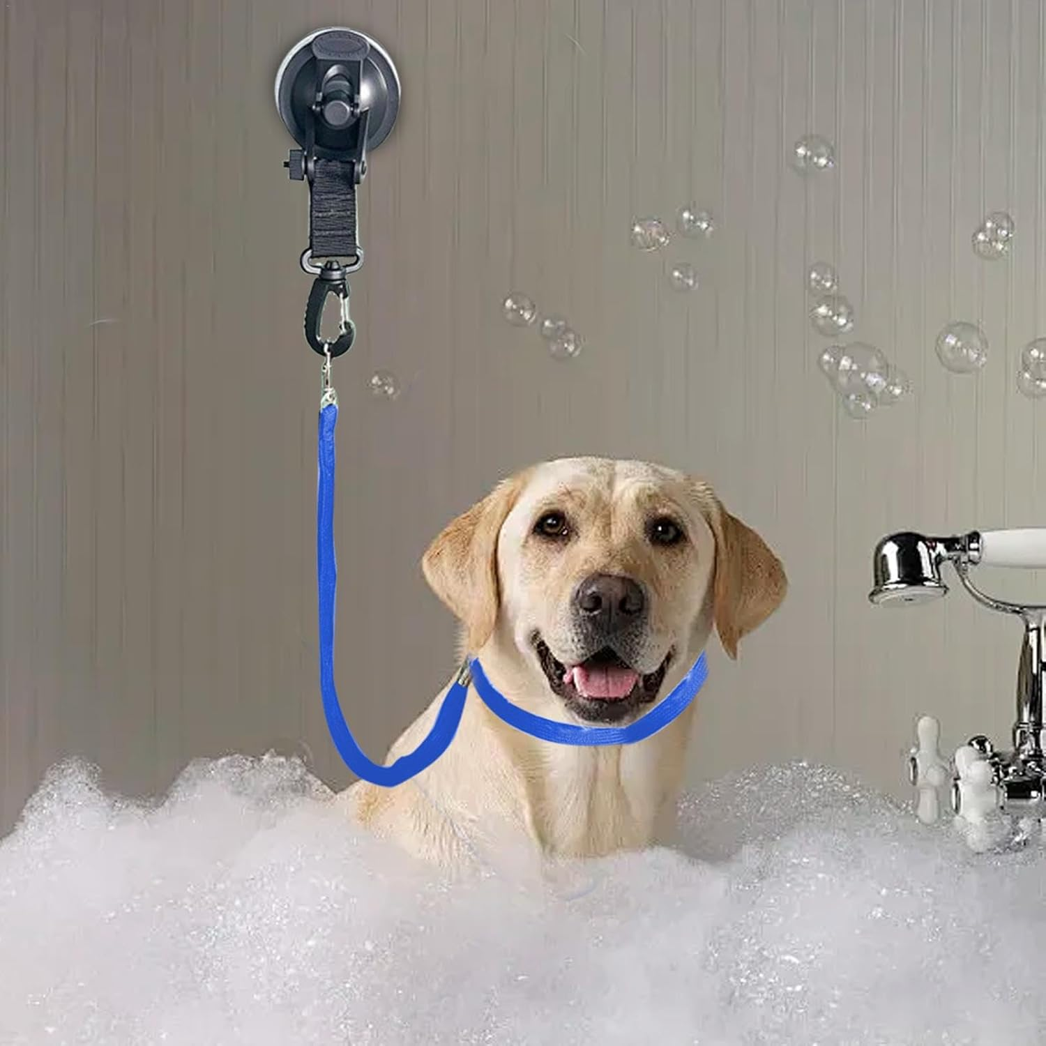 Dog Grooming Loops,Pet Bath Tether with Suction Cup - Dog Cat Fixed Safety Rope, Dog Restraint Grooming Noose for Pet Shower Bathing Grooming