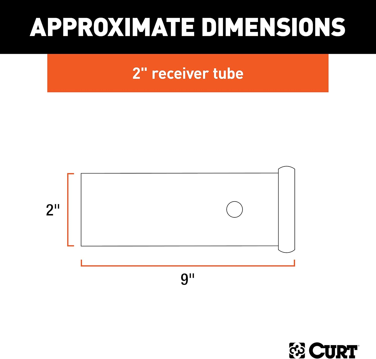 CURT 49090 Raw Steel Receiver Tubing image number 2