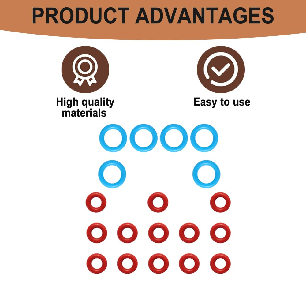 Silicone O-Ring Seal Compatible with Breville Espresso Machines BES900/920/980/990, 19 Pack of 2 Size image number 4