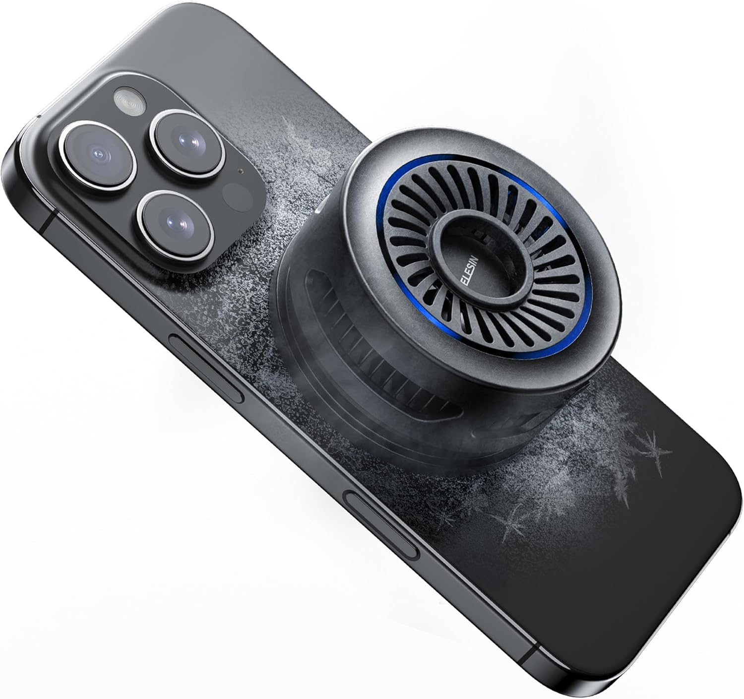 TELESIN Magnetic Phone Cooler Pro for Gaming and Live Streaming, Cell Phone Cooling Fan Portable Phone Radiator Cooling Fan for Magsafe, for Iphone/Android Magnetic Neck Mount image number 5