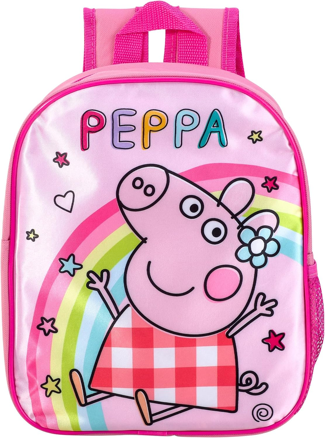 Peppa Pig Backpack Kids Premium Rucksack Girls Back to School Carry Bag Adjustable Shoulder Straps Premium Travel Backpacks, Pink, One Size image number 1