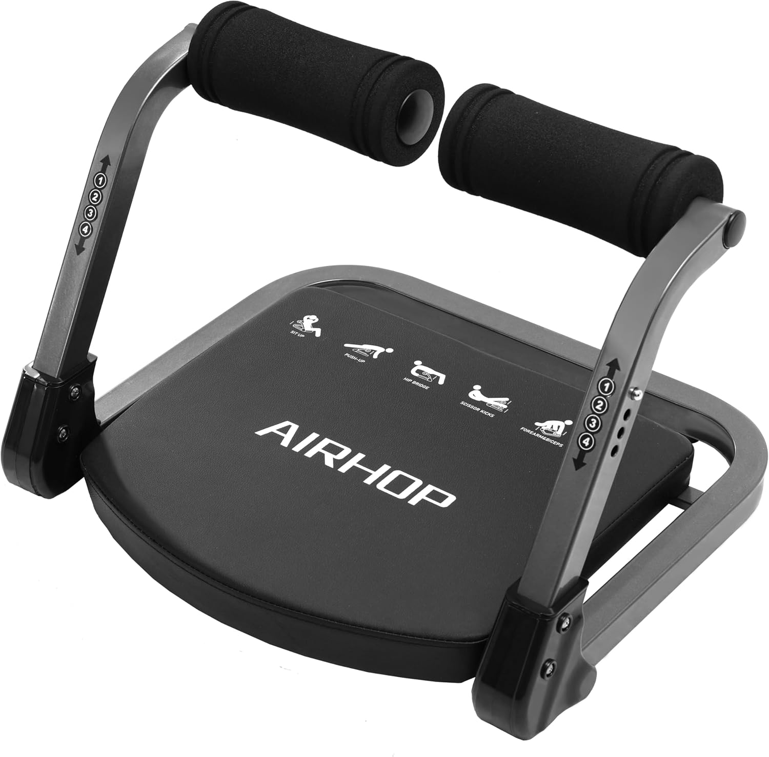 AIRHOP Ab Machine, Sit up Exercise Equipment for Ab Workout, Abdominal Exercise Equipment with 3 Adjustable Resistance and Automatic Rebound, Adjustable Ab Trainer Machine for Home Gym image number 5