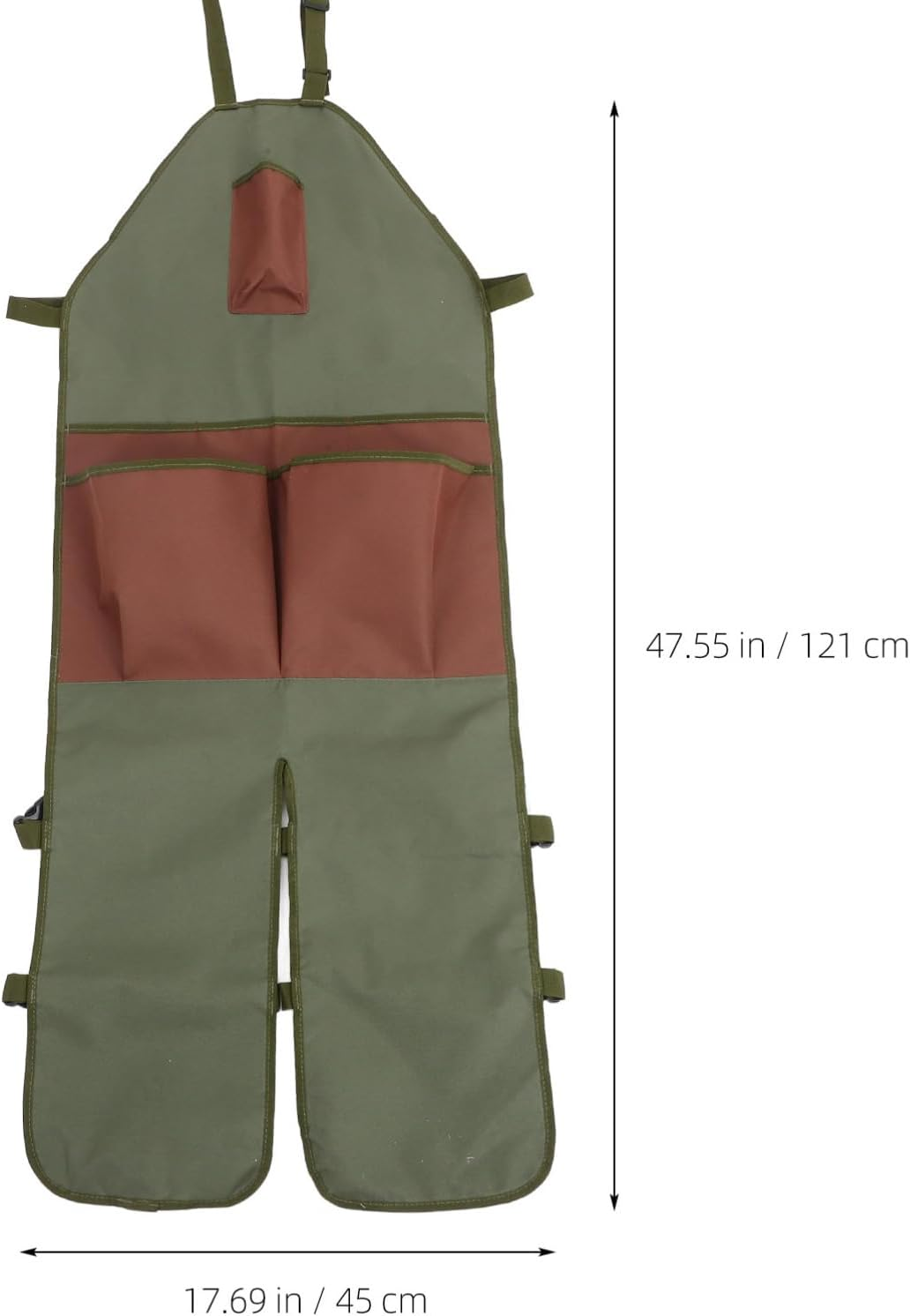 Stainproof Canvas Apron for Women Gardening Harvesting Apron Pockets Oxford Cloth Vegetable Picking image number 3