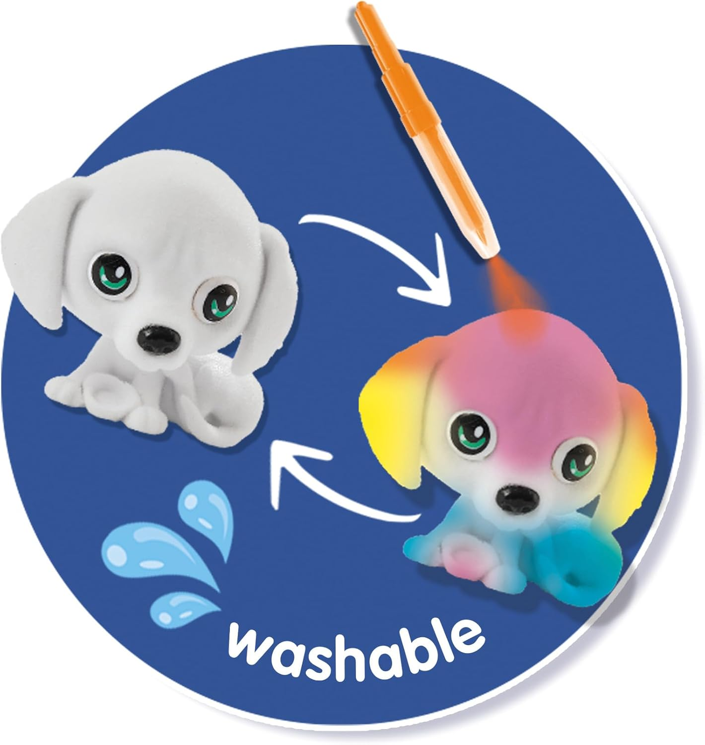 SES Creative 14333 Blow Airbrush Pens-Puppies Surprise 3X, Yellow image number 3