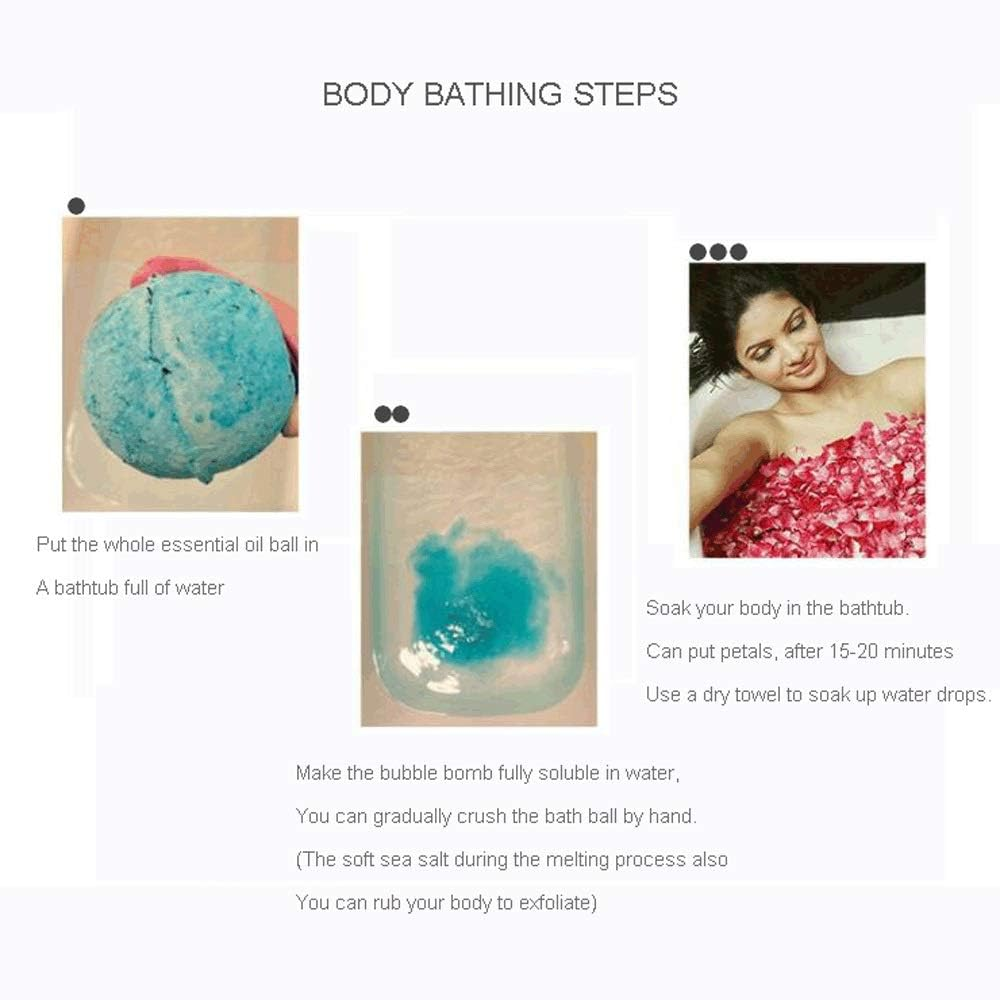 Bath Ball Bath Bombs Gift Set 12 Nourishing Bath Bombs Perfect for Bubble or Spa Bath Natural Floral Fragrance，Skin Rejuvenation, Soothing, Moisturizing XIAOYU image number 3
