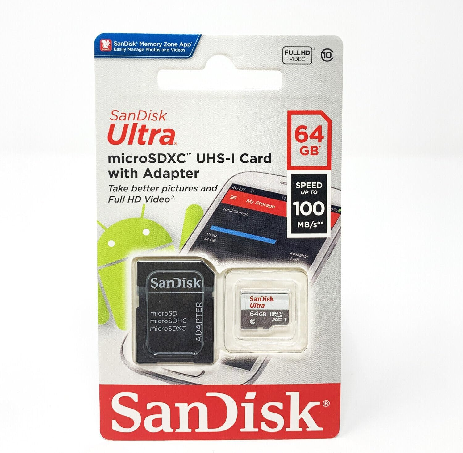 Sandisk Sandisk SDSQUNC064GAN6M 64GB AN6MA Ultra Usd (SDSQUNC-064G-AN6MA) image number 4