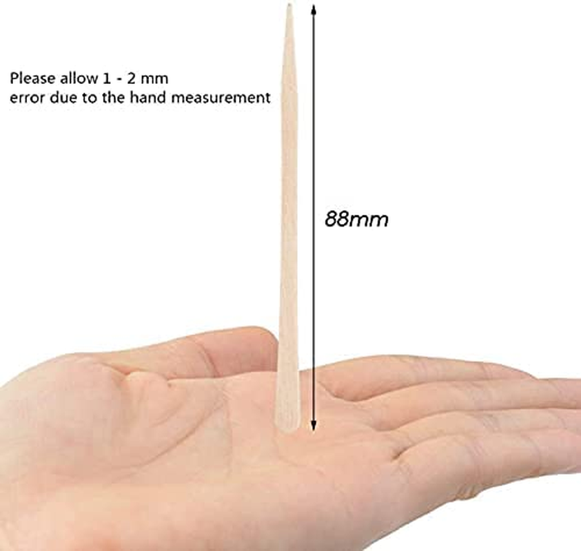 500 Pcs Wooden Waxing Spatulas Sticks Pointed Small Wood Wax Sticks Applicator Disposable Tool for Hair Removal Eyebrow Upper Lip Face Shaving Beauties Factory