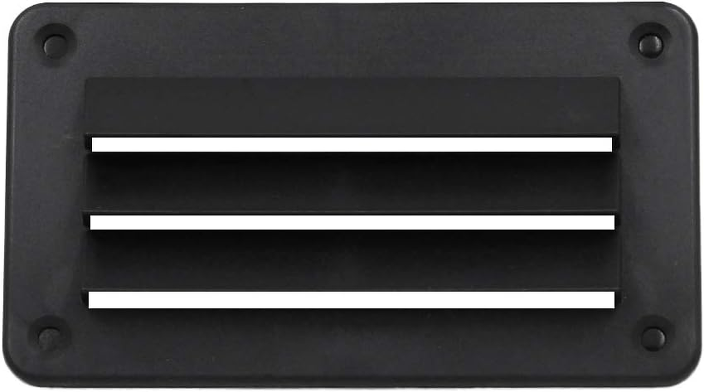 For Caravan, Boat Louvre, Black ABS Plastic 140Mm X 79Mm image number 3