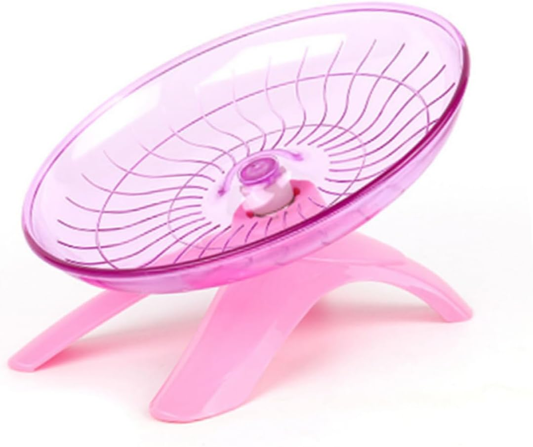 Beavorty Hamster Toys for Hamster Exercise Wheel Animal Interactive Pet Jogging Exercise Toys Silent Running Disc Detachable Design for Small Animals Random Color image number 5