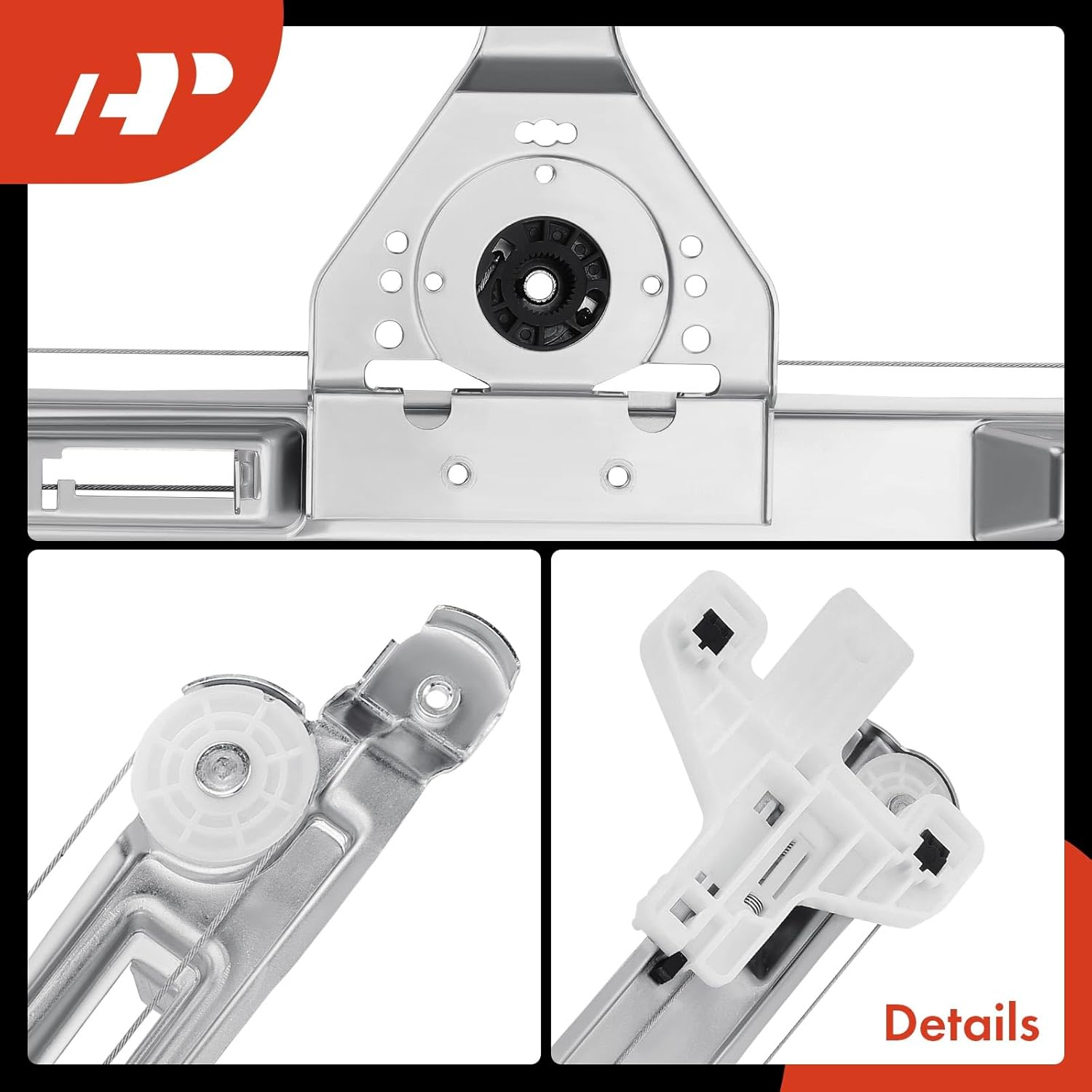 A-Premium Electric Power Window Regulator without Motor Compatible with Jeep Patriot 2007-2017, Sport Utility, Rear Right Passenger Side, Replace# 68002892AA image number 3